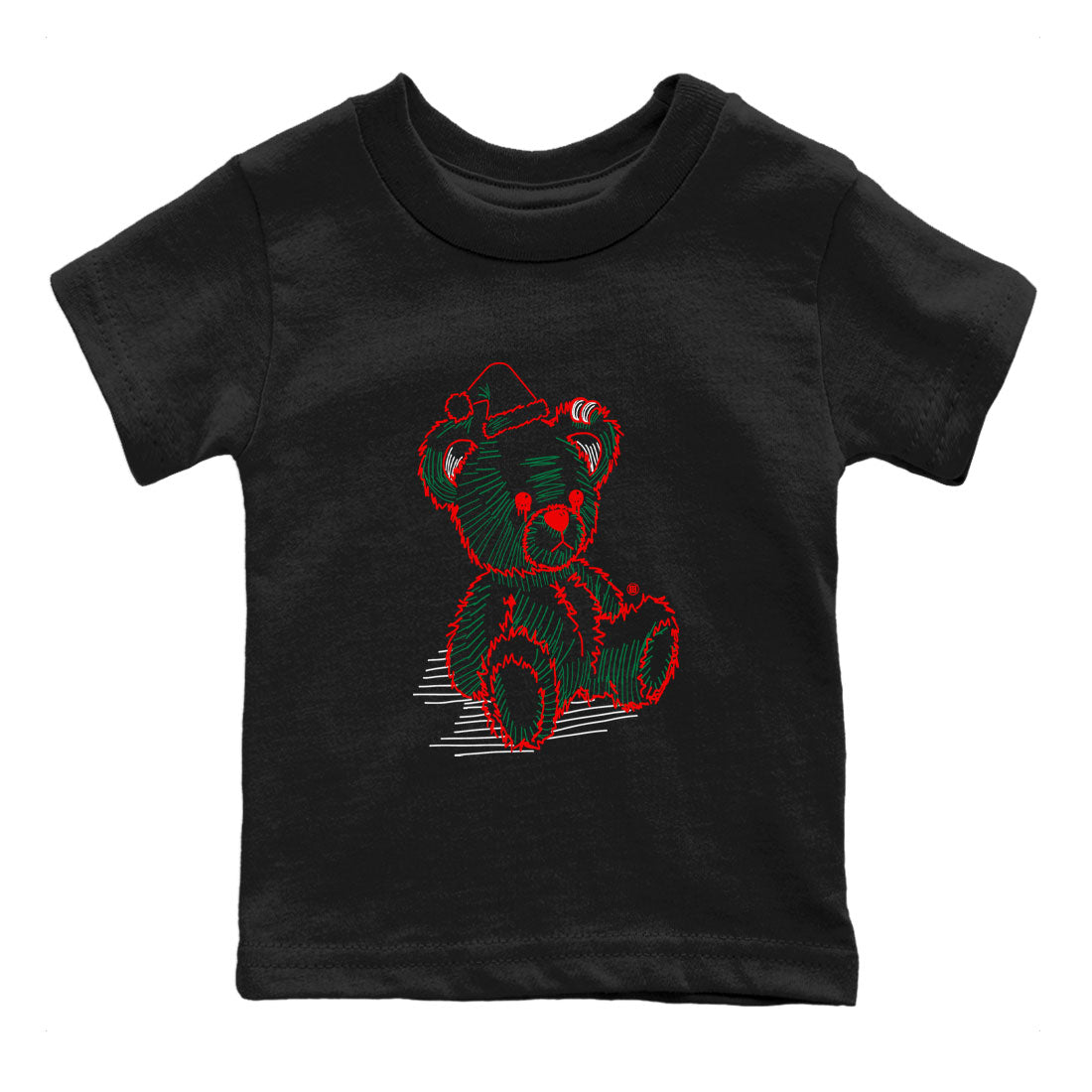 Air Jordan 2 Christmas shirt to match jordans Line Bear holiday christmas sneaker match tees AJ2 Low Christmas Drip Gear Zone Baby Toddler Black 2 T-Shirt