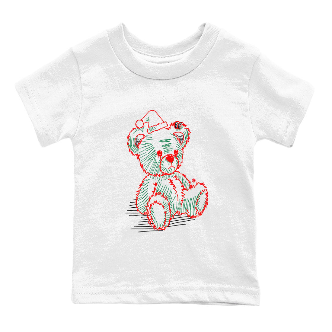 Air Jordan 2 Christmas shirt to match jordans Line Bear holiday christmas sneaker match tees AJ2 Low Christmas Drip Gear Zone Baby Toddler White 2 T-Shirt