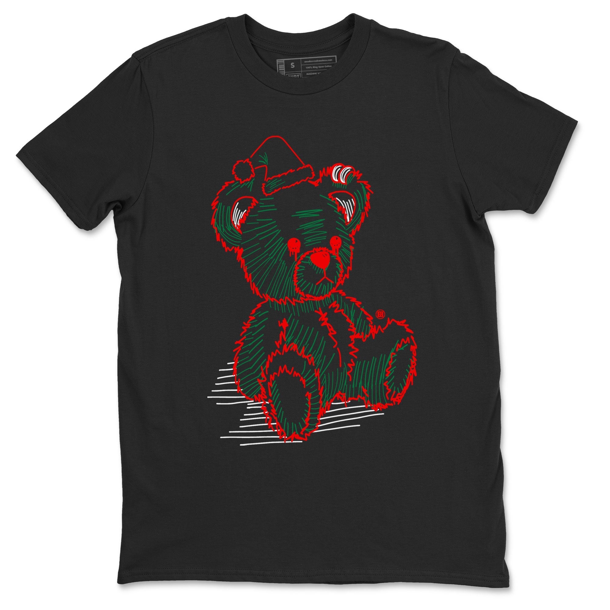 Air Jordan 2 Christmas shirt to match jordans Line Bear holiday christmas sneaker match tees AJ2 Low Christmas Drip Gear Zone Unisex Black 2 T-Shirt