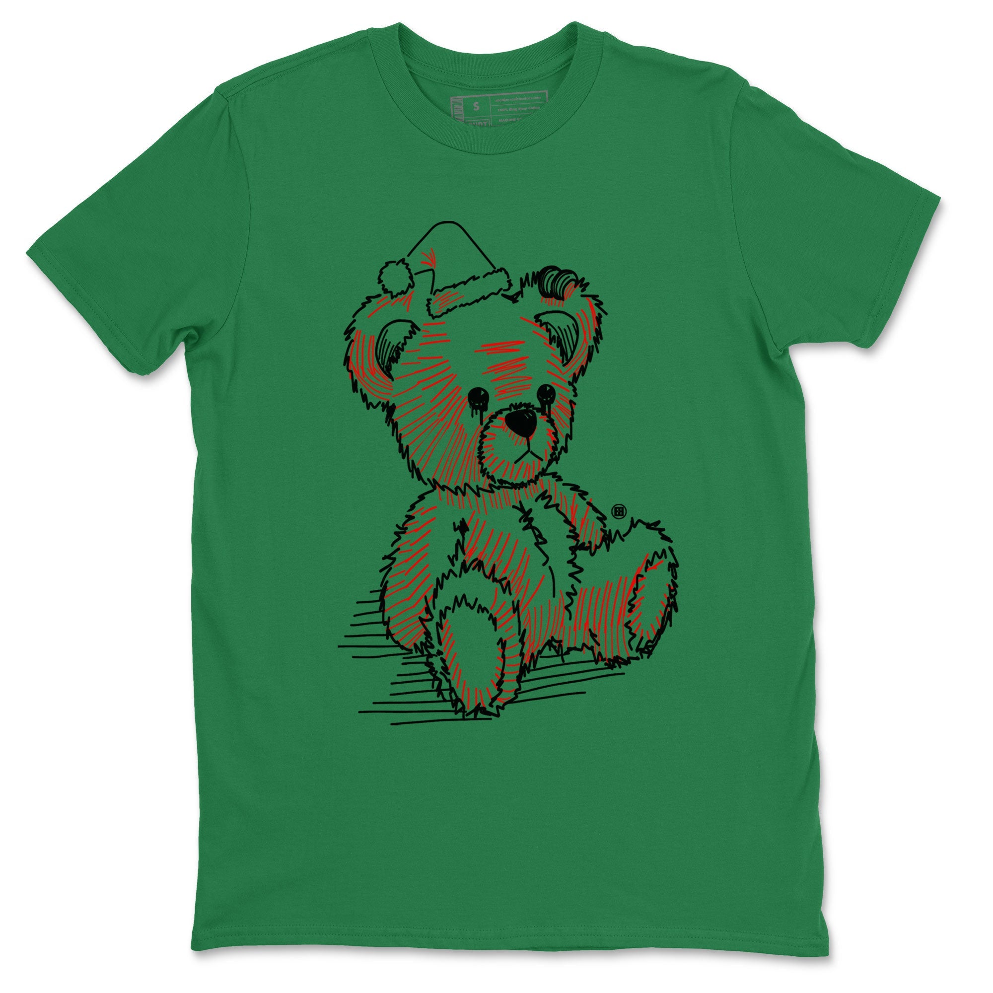 Air Jordan 2 Christmas shirt to match jordans Line Bear holiday christmas sneaker match tees AJ2 Low Christmas Drip Gear Zone Unisex Kelly Green 2 T-Shirt