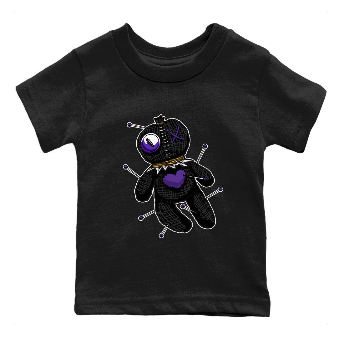 Air Jordan 12 Field Purple Sneaker Match Tees Linen Voodoo Doll Streetwear Sneaker Shirt 12s Field Purple Sneaker Release Tees Kids Shirts Black 2