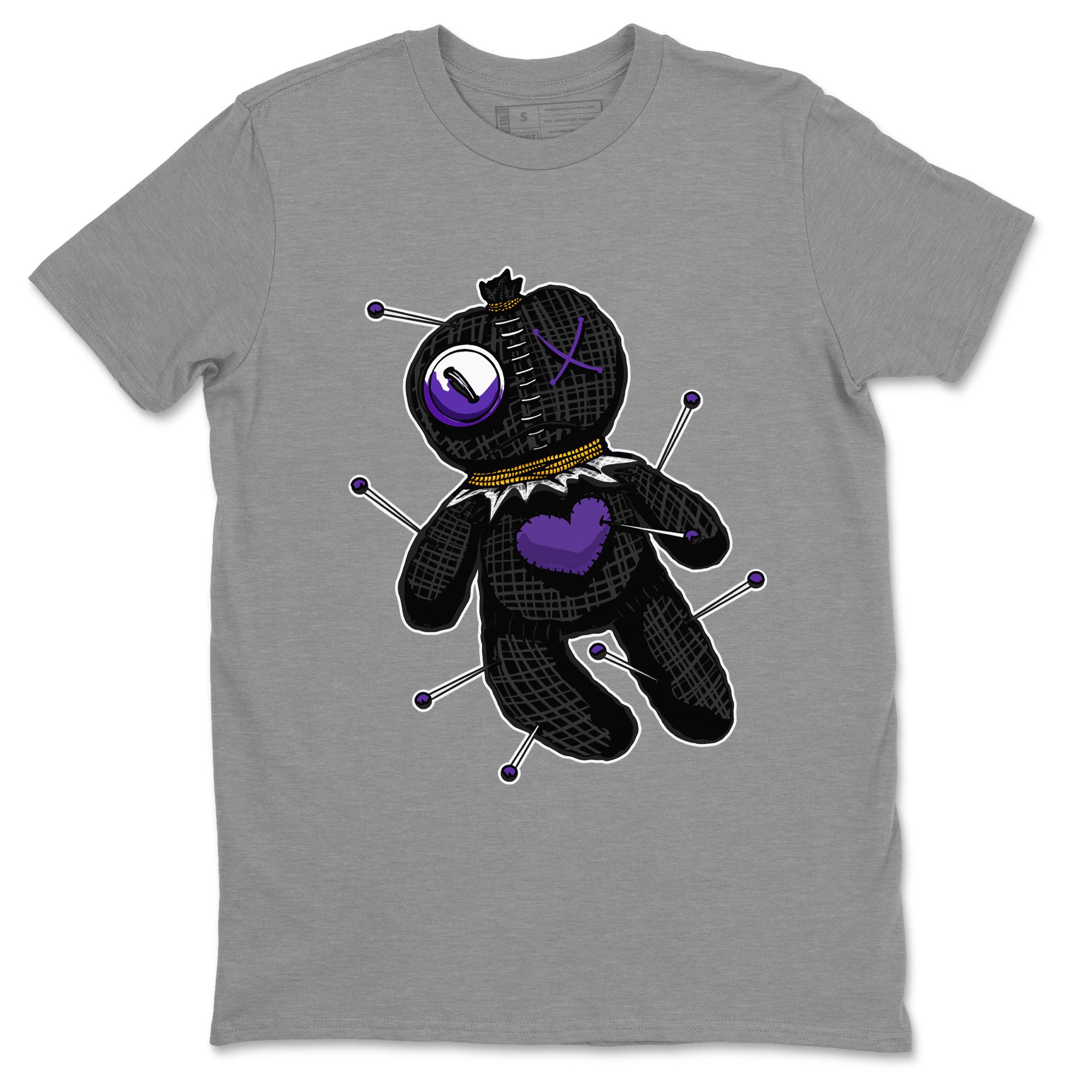 Air Jordan 12 Field Purple Sneaker Match Tees Linen Voodoo Doll Streetwear Sneaker Shirt 12s Field Purple Sneaker Release Tees Unisex Shirts Heather Grey 2