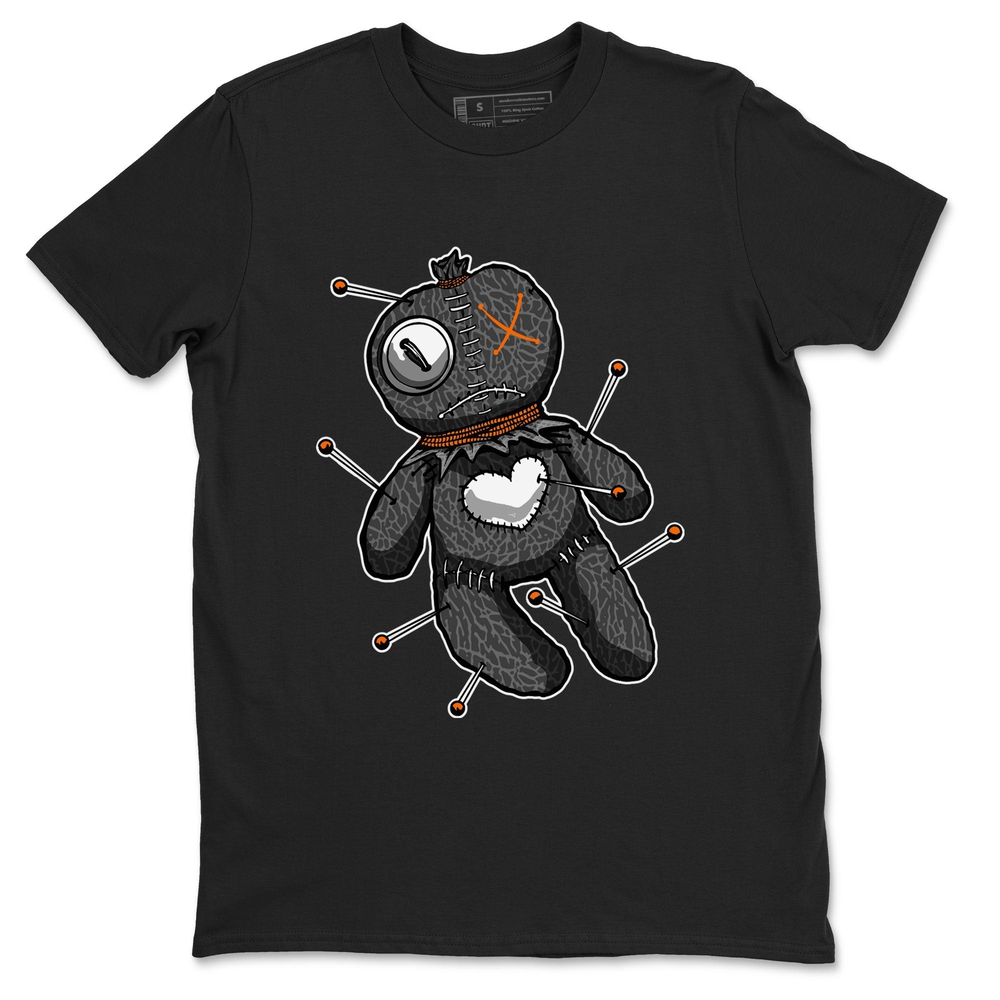 Air Jordan 3 Fear shirt to match jordans Linen Voodoo Doll Halloween sneaker tees Crew Neck Air Jordan 3 Retro Fear Drip Gear Zone Unisex Casual Shirts Black 2 T-Shirt