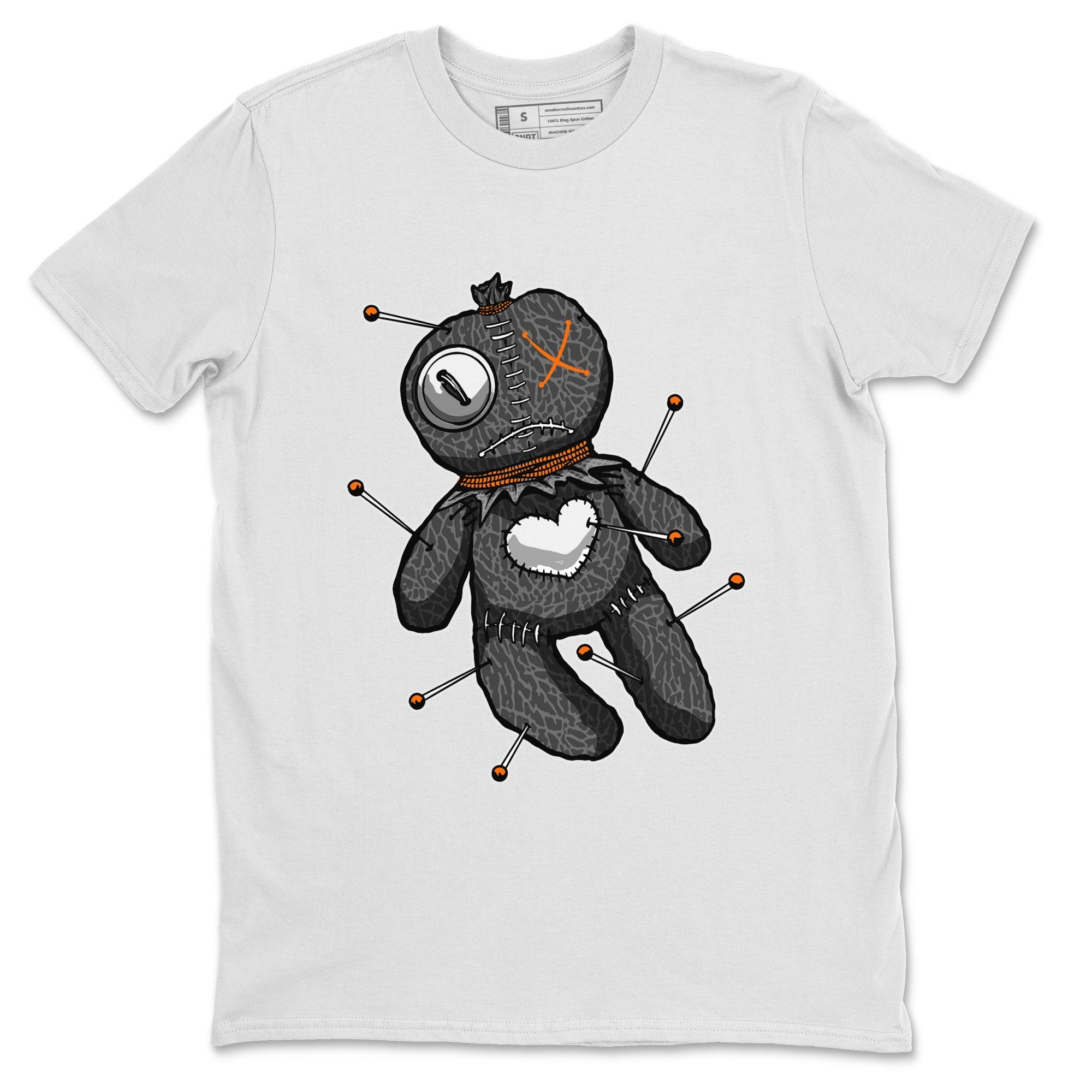 Air Jordan 3 Fear shirt to match jordans Linen Voodoo Doll Halloween sneaker tees Crew Neck Air Jordan 3 Retro Fear Drip Gear Zone Unisex Casual Shirts White 2 T-Shirt