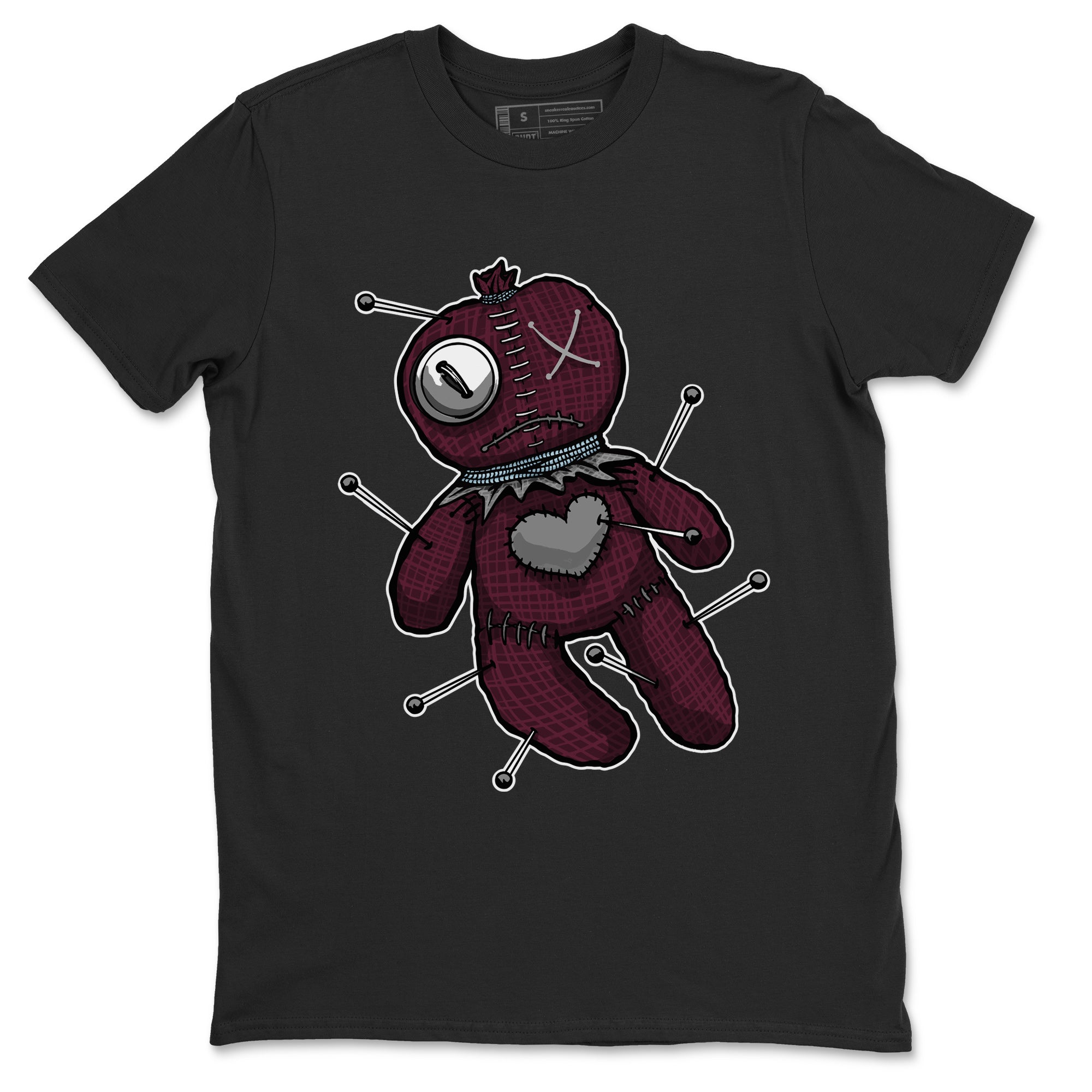 Air Jordan 5 Burgundy Sneaker Match Tees Linen Voodoo Doll Streetwear Sneaker Shirt 5s Burgundy Sneaker Release Tees Unisex Shirts Black 2