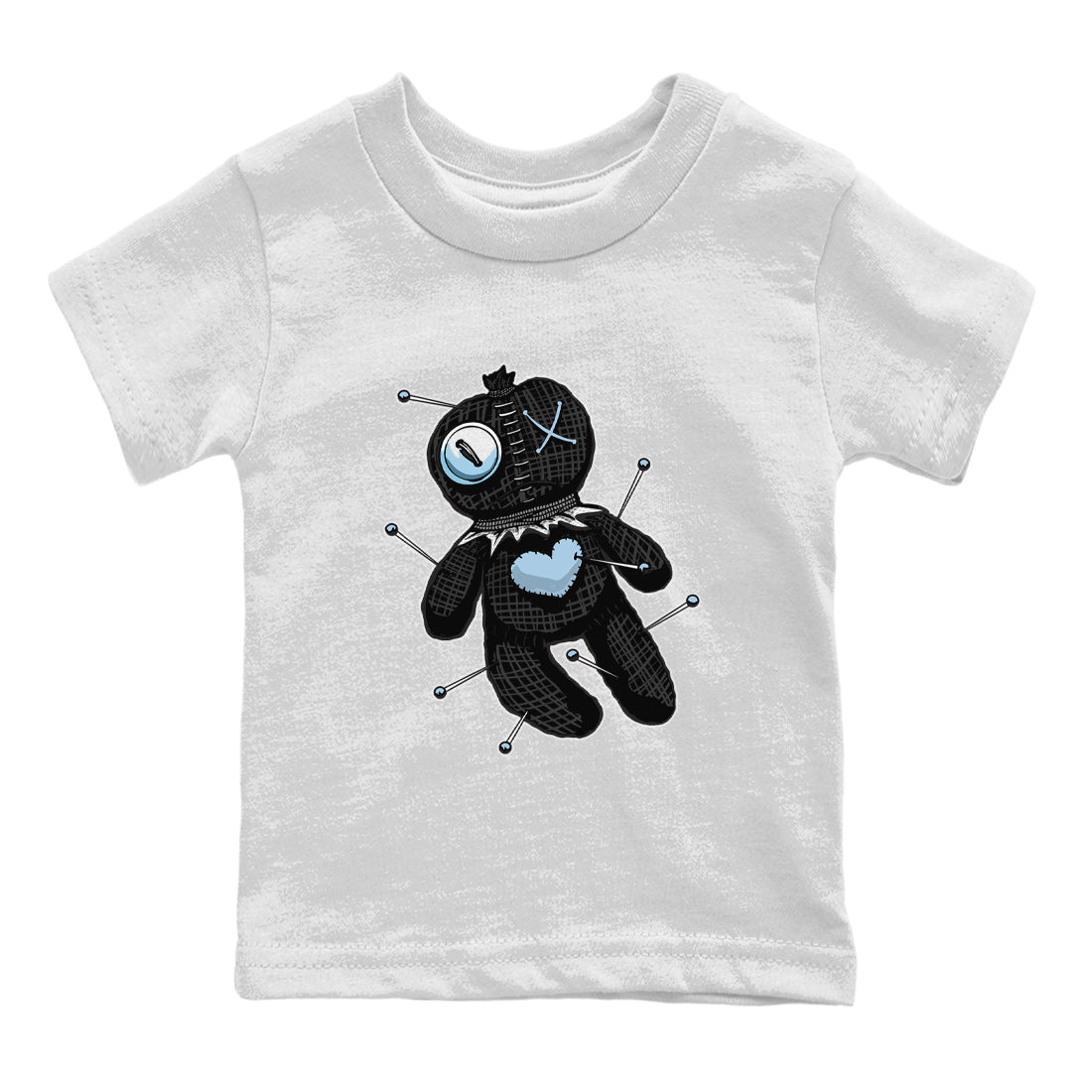 Air Jordan 7 Chambray Sneaker Match Tees Linen Voodoo Doll Streetwear Sneaker Shirt Jordan 7 Chambray Sneaker Release Tees Kids Shirts White 2