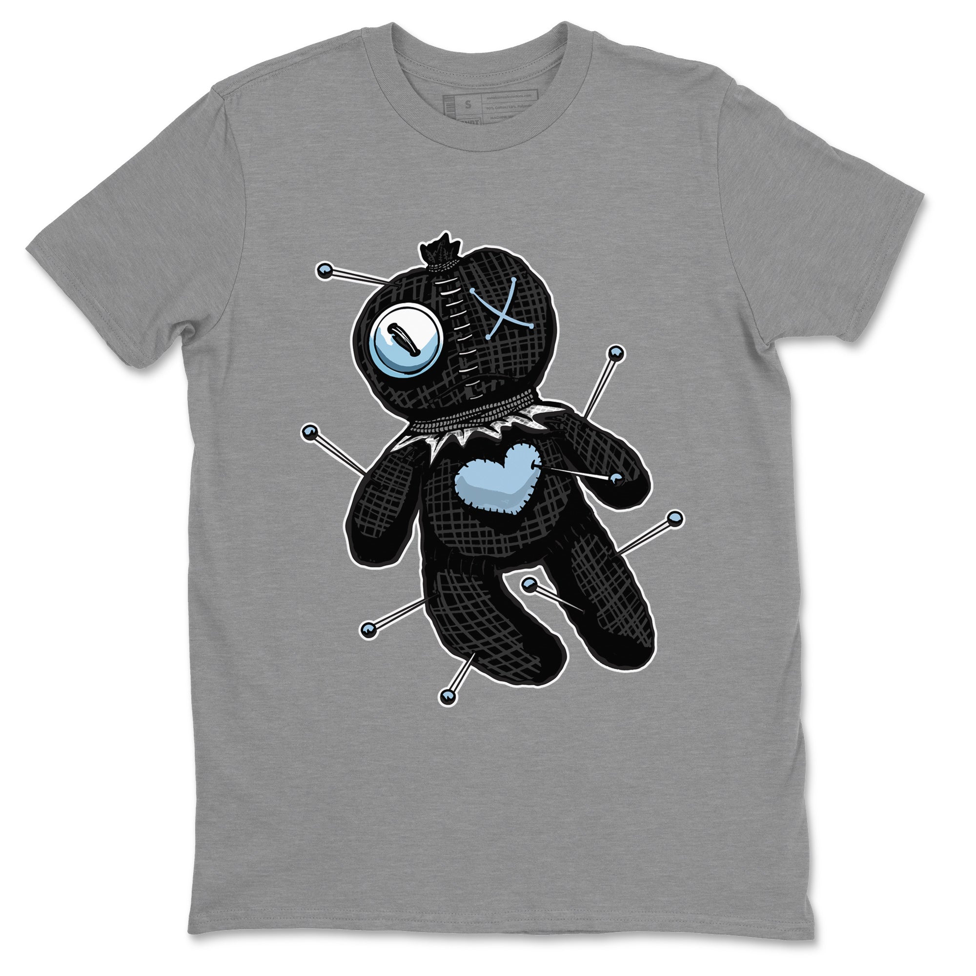 Air Jordan 7 Chambray Sneaker Match Tees Linen Voodoo Doll Streetwear Sneaker Shirt Jordan 7 Chambray Sneaker Release Tees Unisex Shirts Heather Grey 2