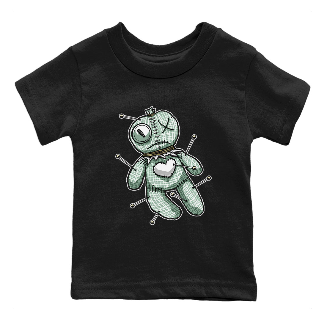Dunk Mica Green Sneaker Match Tees Linen Voodoo Doll Streetwear Sneaker Shirt Dunk Low Mica Green Sneaker Release Tees Kids Shirts Black 2