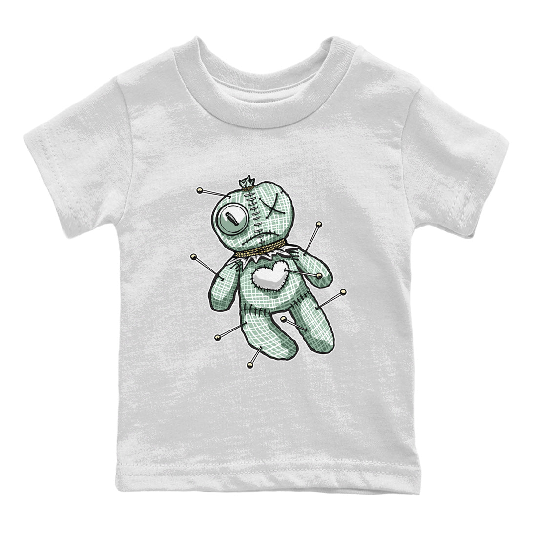 Dunk Mica Green Sneaker Match Tees Linen Voodoo Doll Streetwear Sneaker Shirt Dunk Low Mica Green Sneaker Release Tees Kids Shirts White 2