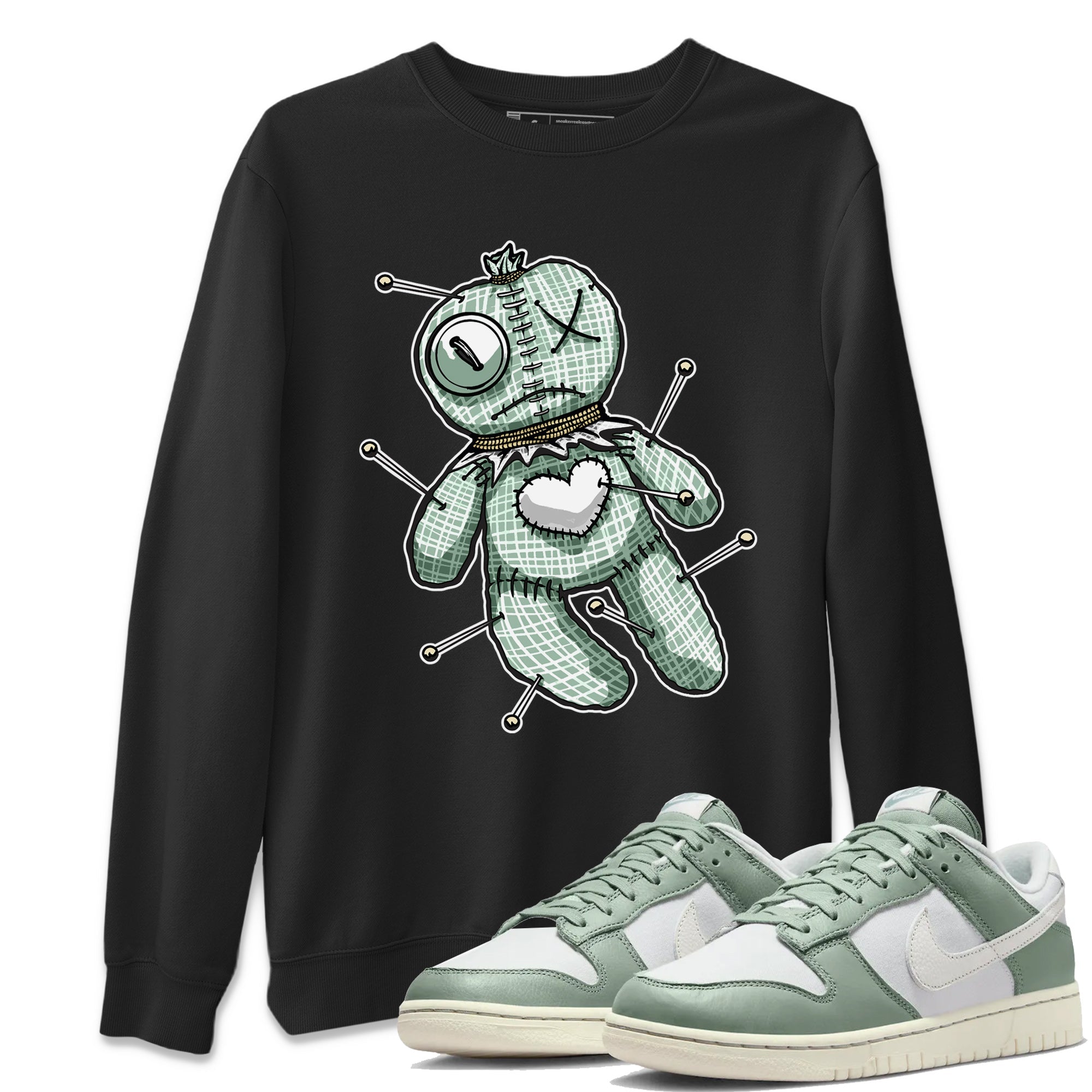 Dunk Mica Green Sneaker Match Tees Linen Voodoo Doll Streetwear Sneaker Shirt Dunk Low Mica Green Sneaker Release Tees Unisex Shirts Black 1