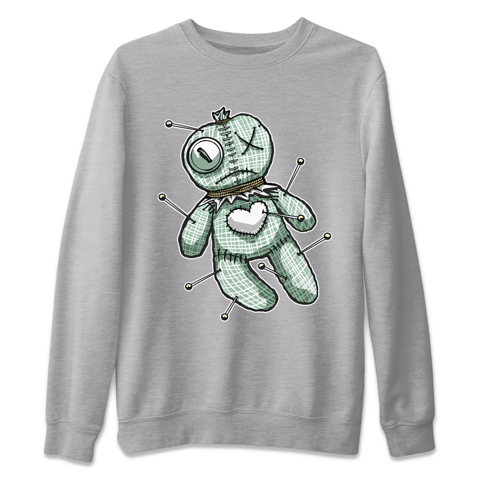 Dunk Mica Green Sneaker Match Tees Linen Voodoo Doll Streetwear Sneaker Shirt Dunk Low Mica Green Sneaker Release Tees Unisex Shirts Heather Grey 2