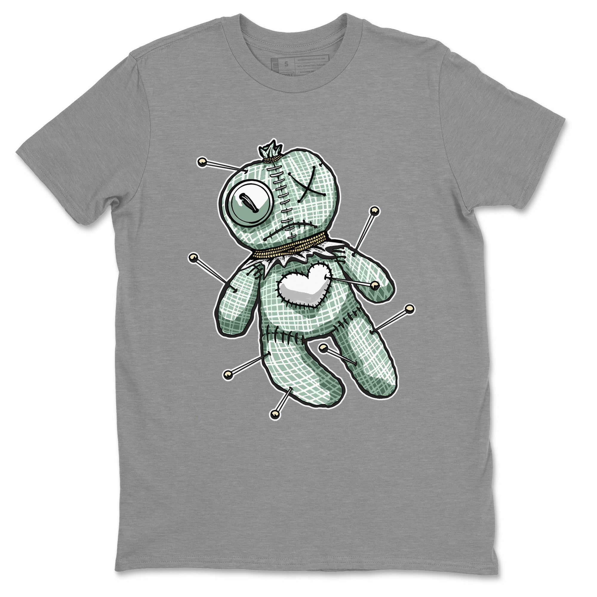 Dunk Mica Green Sneaker Match Tees Linen Voodoo Doll Streetwear Sneaker Shirt Dunk Low Mica Green Sneaker Release Tees Unisex Shirts Heather Grey 2