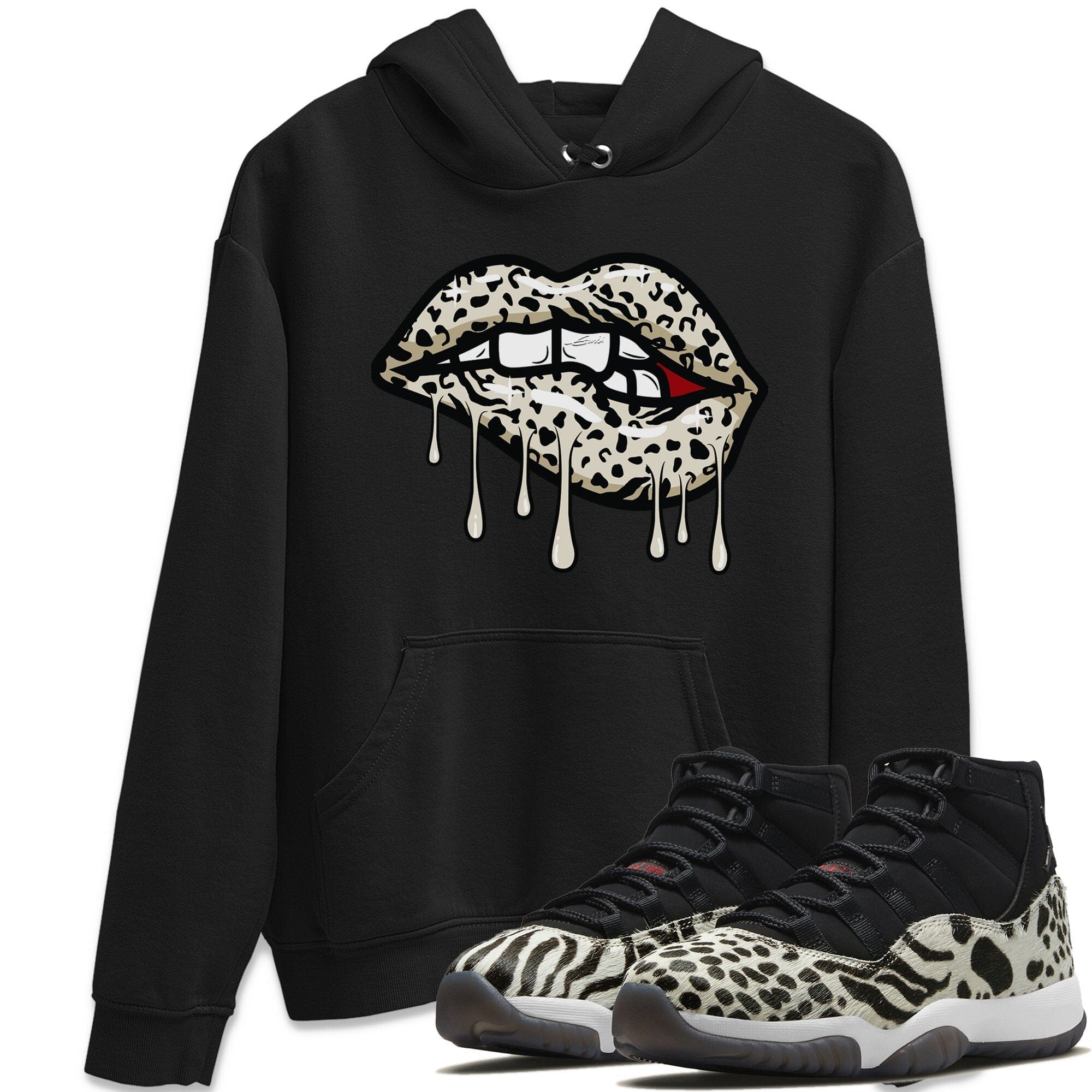 Jordan 11 Animal Instinct Shirt To Match Jordans Lips Bite Sneaker Tees Jordan 11 Animal Instinct Drip Gear Zone Sneaker Matching Clothing Unisex Shirts