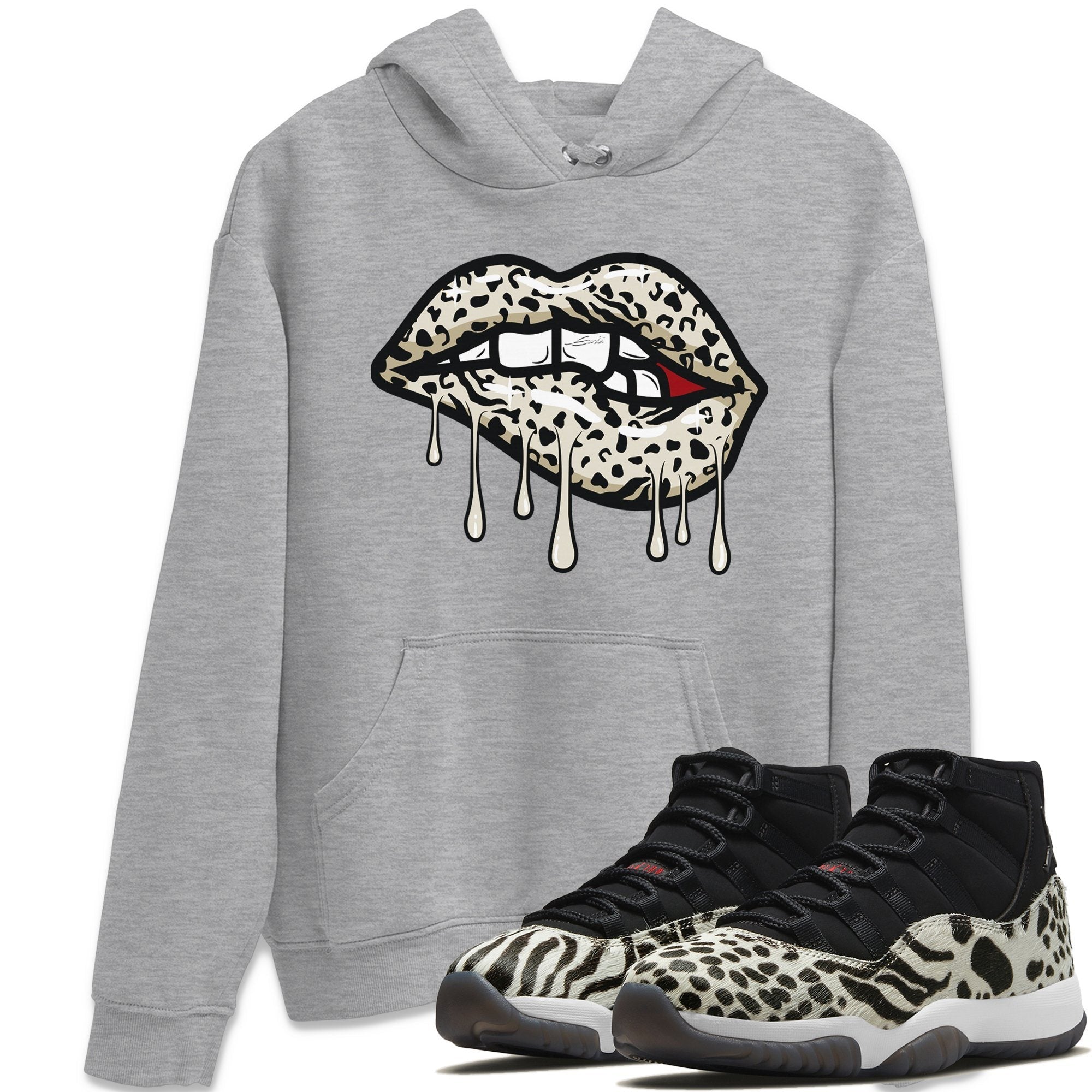 Jordan 11 Animal Instinct Shirt To Match Jordans Lips Bite Sneaker Tees Jordan 11 Animal Instinct Drip Gear Zone Sneaker Matching Clothing Unisex Shirts