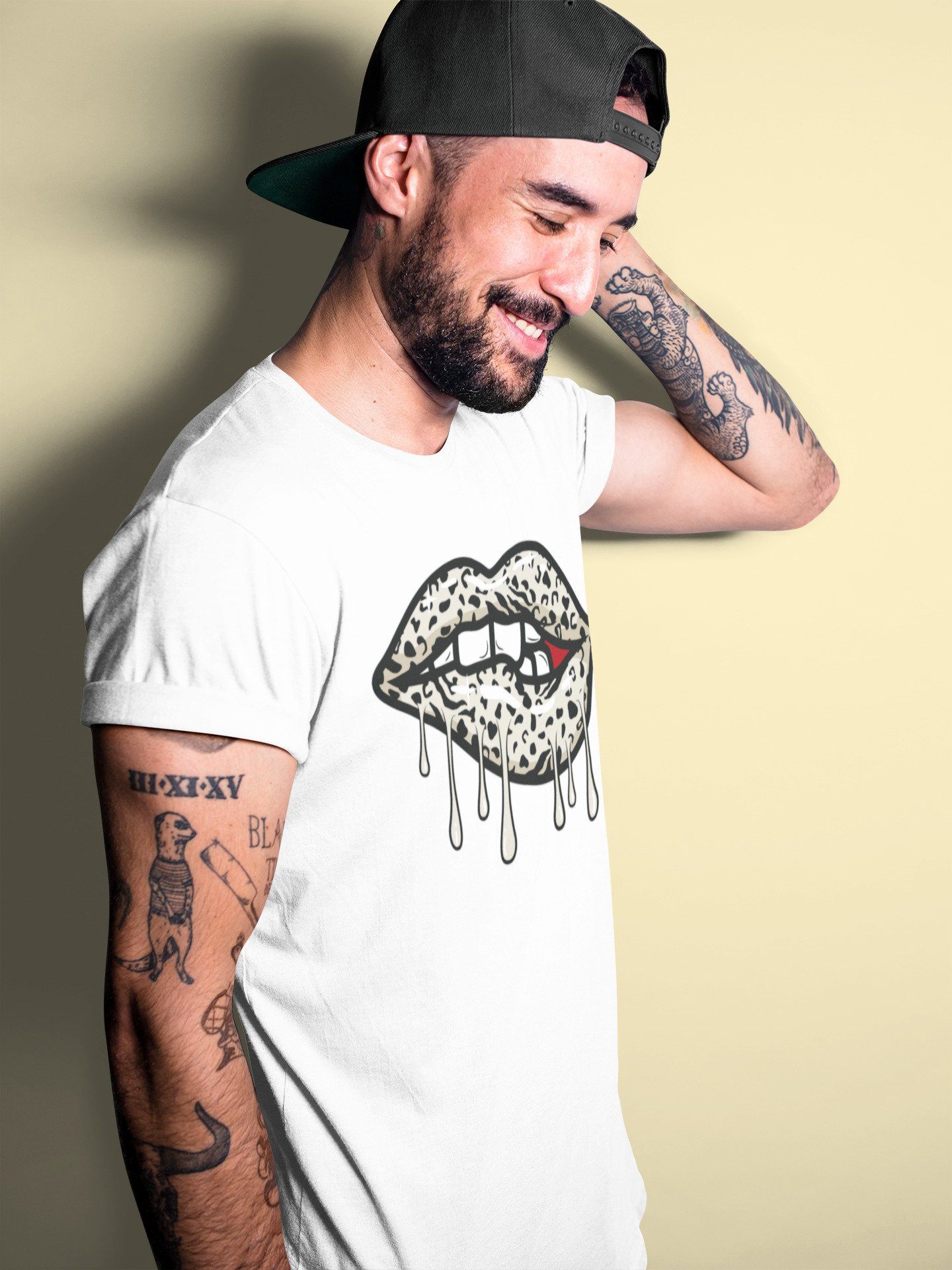 Jordan 11 Animal Instinct Shirt To Match Jordans Lips Bite Sneaker Tees Jordan 11 Animal Instinct Drip Gear Zone Sneaker Matching Clothing Unisex Shirts