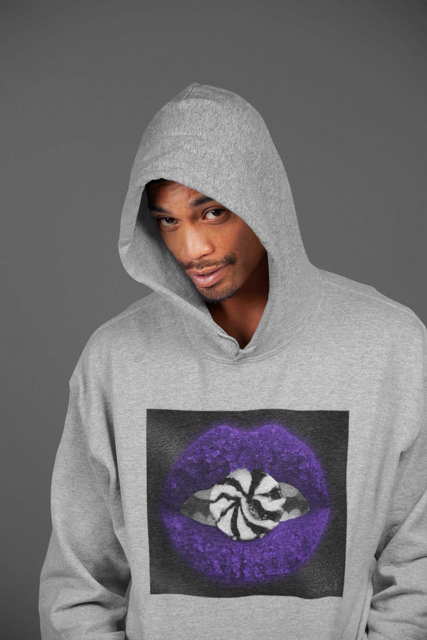 Jordan 1 Court Purple Sneaker Matching T-Shirt Lips Candy Sneaker Tees Jordan 1 Court Purple Sneaker Release Tees Crew Neck Tees