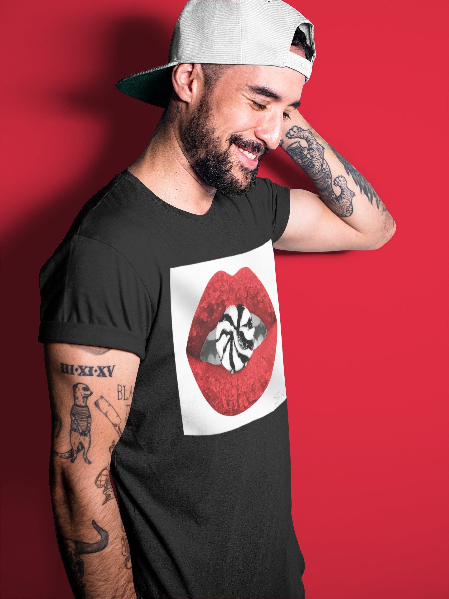 Jordan 1 Varsity Red Shirt To Match Jordans Lips Candy Sneaker Tees Jordan 1 Varsity Red Drip Gear Zone Sneaker Matching Clothing Unisex Shirts