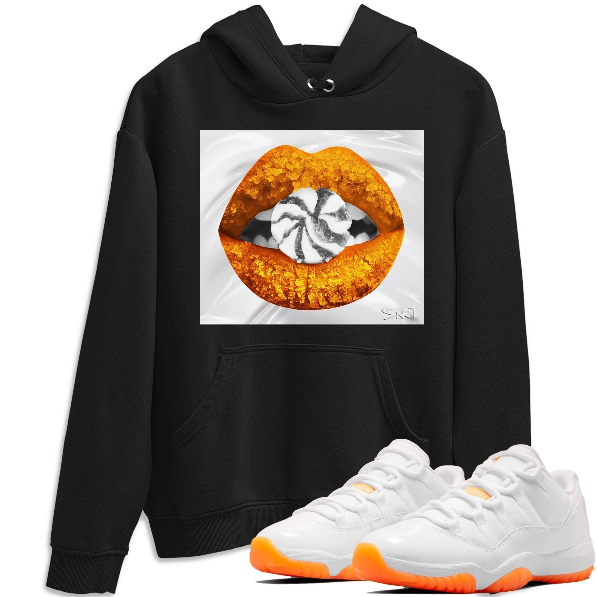 Jordan 11 Citrus Shirt To Match Jordans Lips Candy Sneaker Tees Jordan 11 Citrus Drip Gear Zone Sneaker Matching Clothing Unisex Shirts