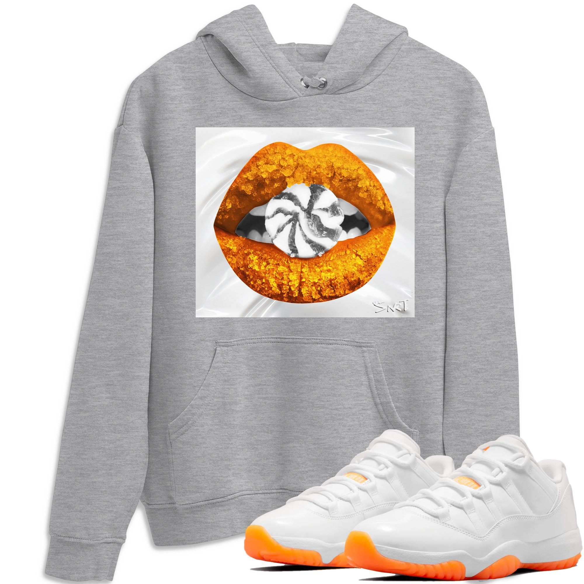 Jordan 11 Citrus Shirt To Match Jordans Lips Candy Sneaker Tees Jordan 11 Citrus Drip Gear Zone Sneaker Matching Clothing Unisex Shirts