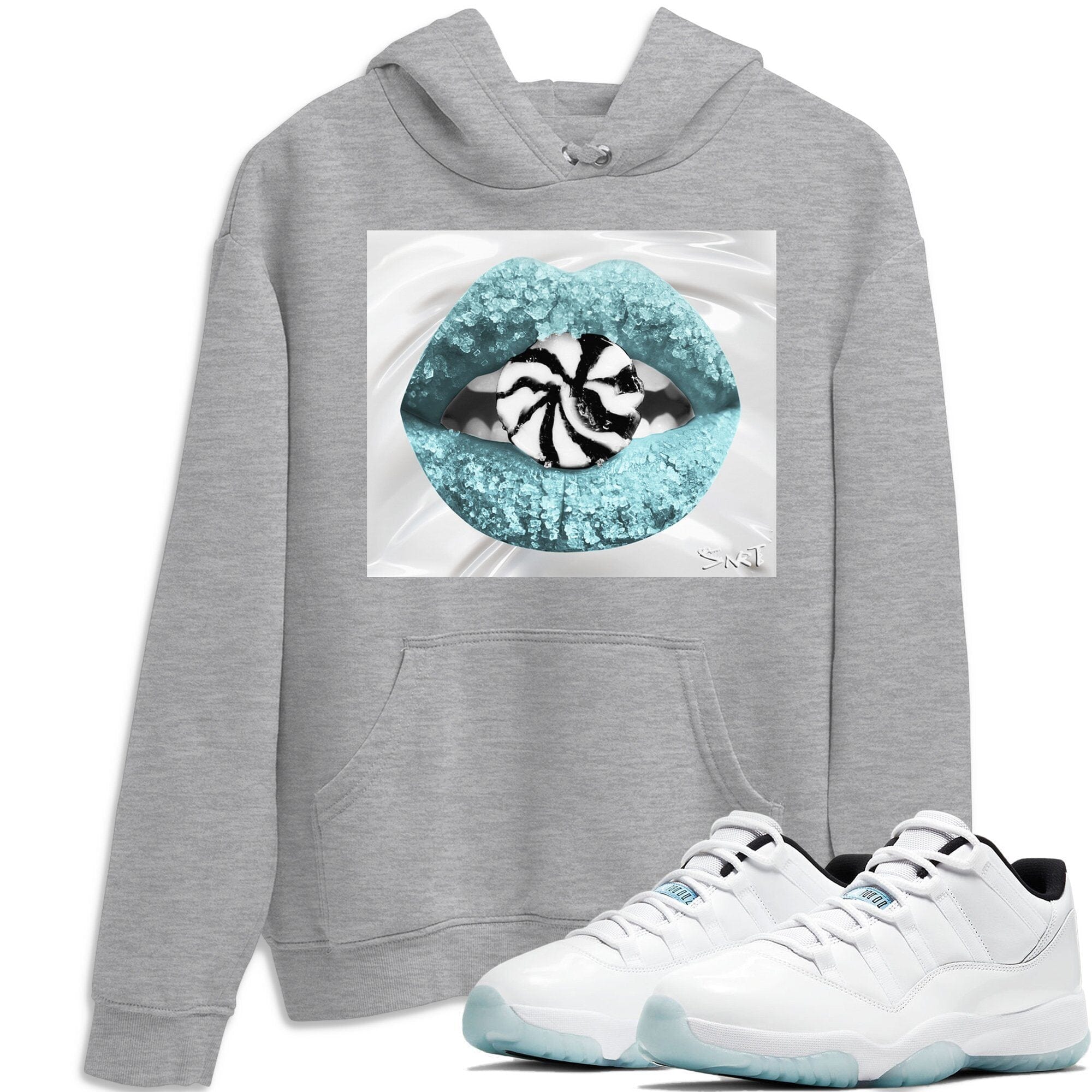 Jordan 11 Legend Blue Shirt To Match Jordans Lips Candy Sneaker Tees Jordan 11 Legend Blue Drip Gear Zone Sneaker Matching Clothing Unisex Shirts