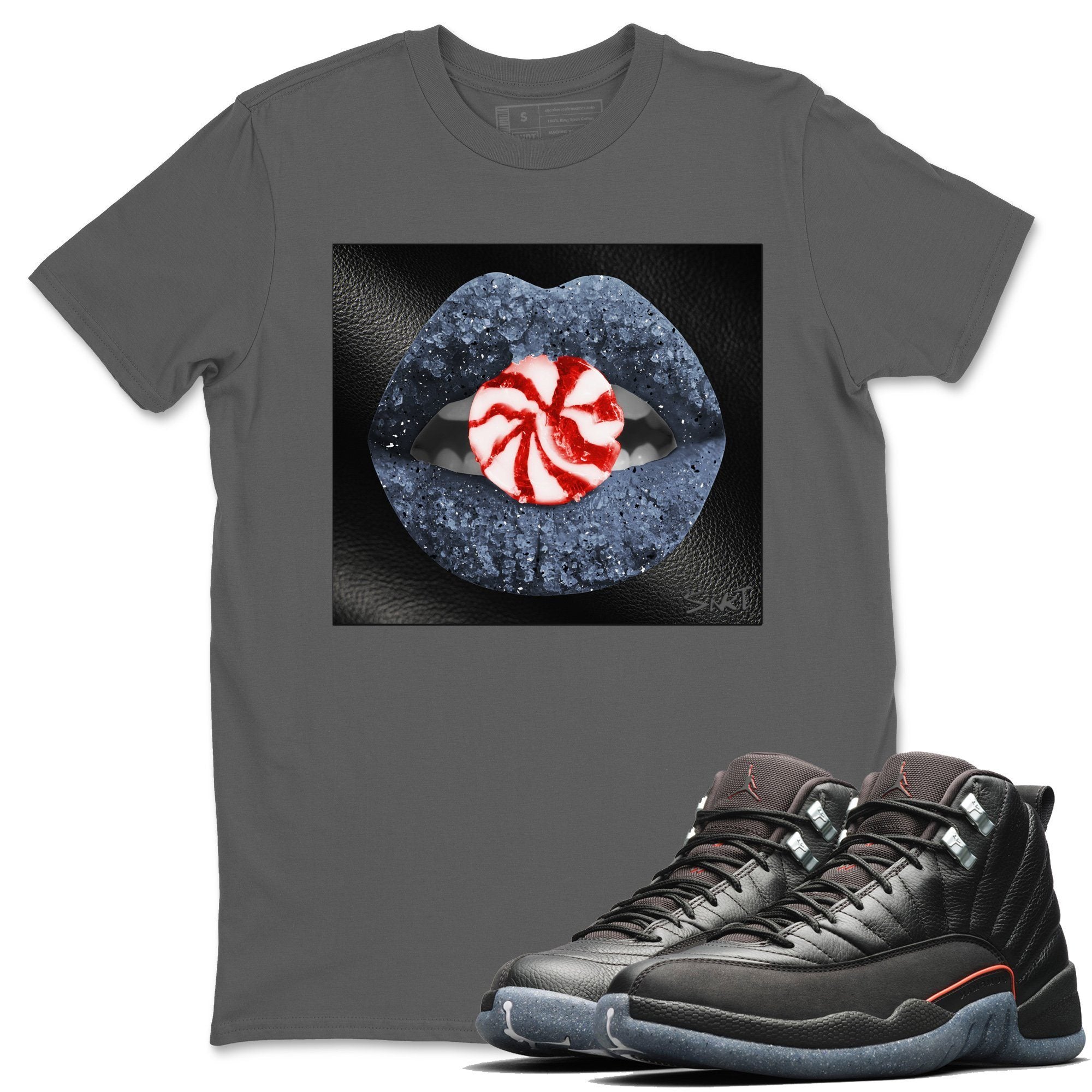 Jordan 12 Grind Shirt To Match Jordans Lips Candy Sneaker Tees Jordan 12 Grind Drip Gear Zone Sneaker Matching Clothing Unisex Shirts