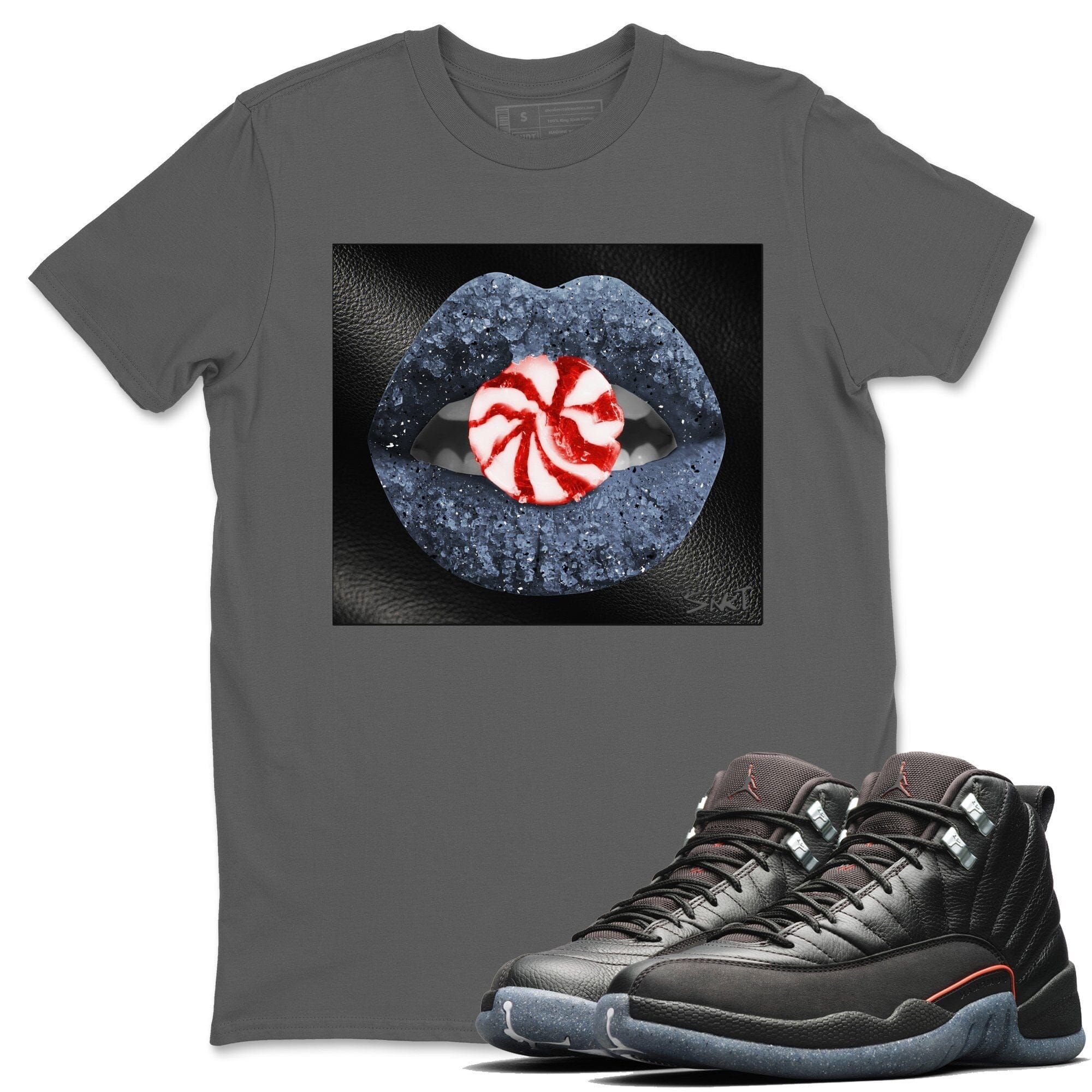 Jordan 12 Grind Shirt To Match Jordans Lips Candy Sneaker Tees Jordan 12 Grind Drip Gear Zone Sneaker Matching Clothing Unisex Shirts