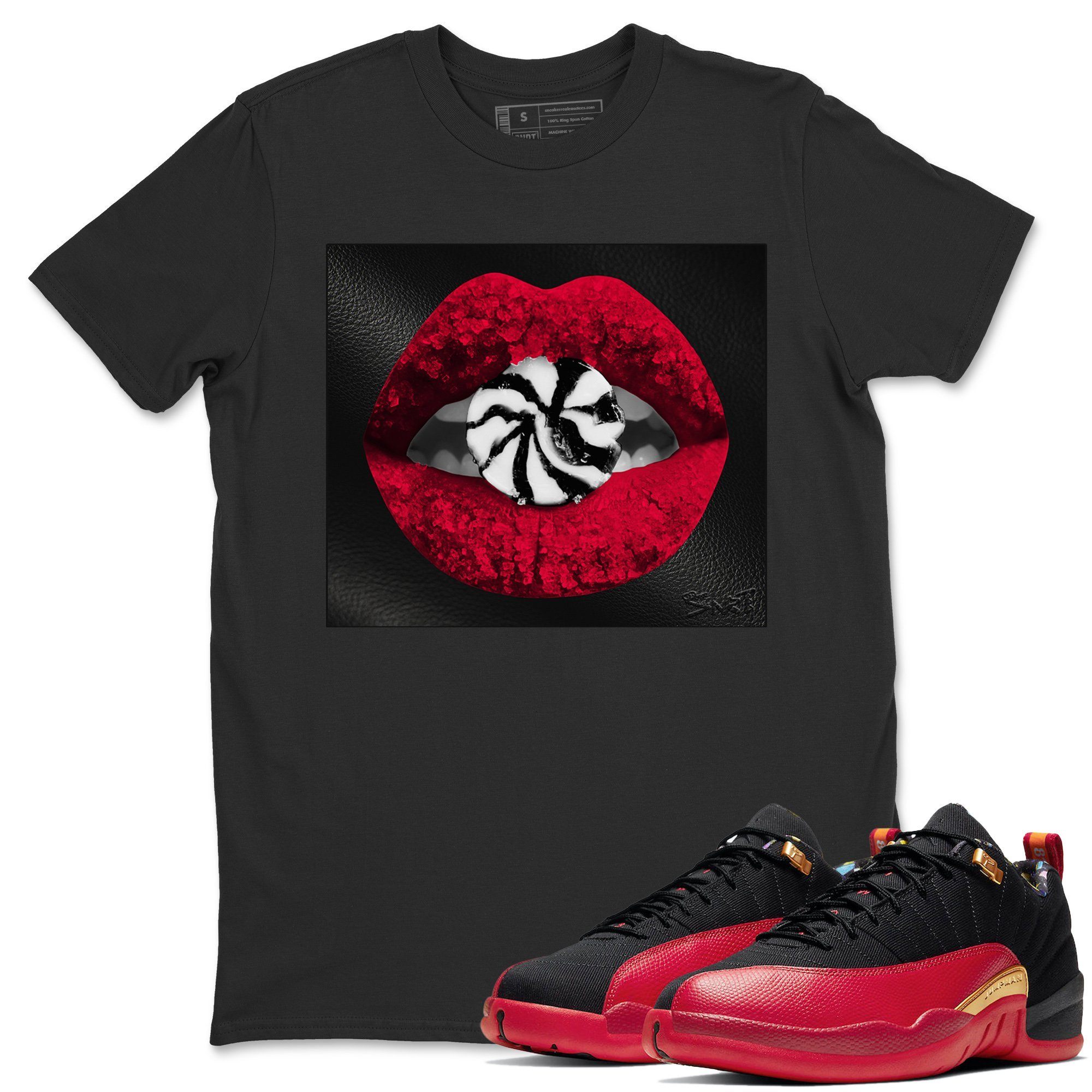 Jordan 12 Super Bowl Shirt To Match Jordans Lips Candy Sneaker Tees Jordan 12 Super Bowl Drip Gear Zone Sneaker Matching Clothing Unisex Shirts