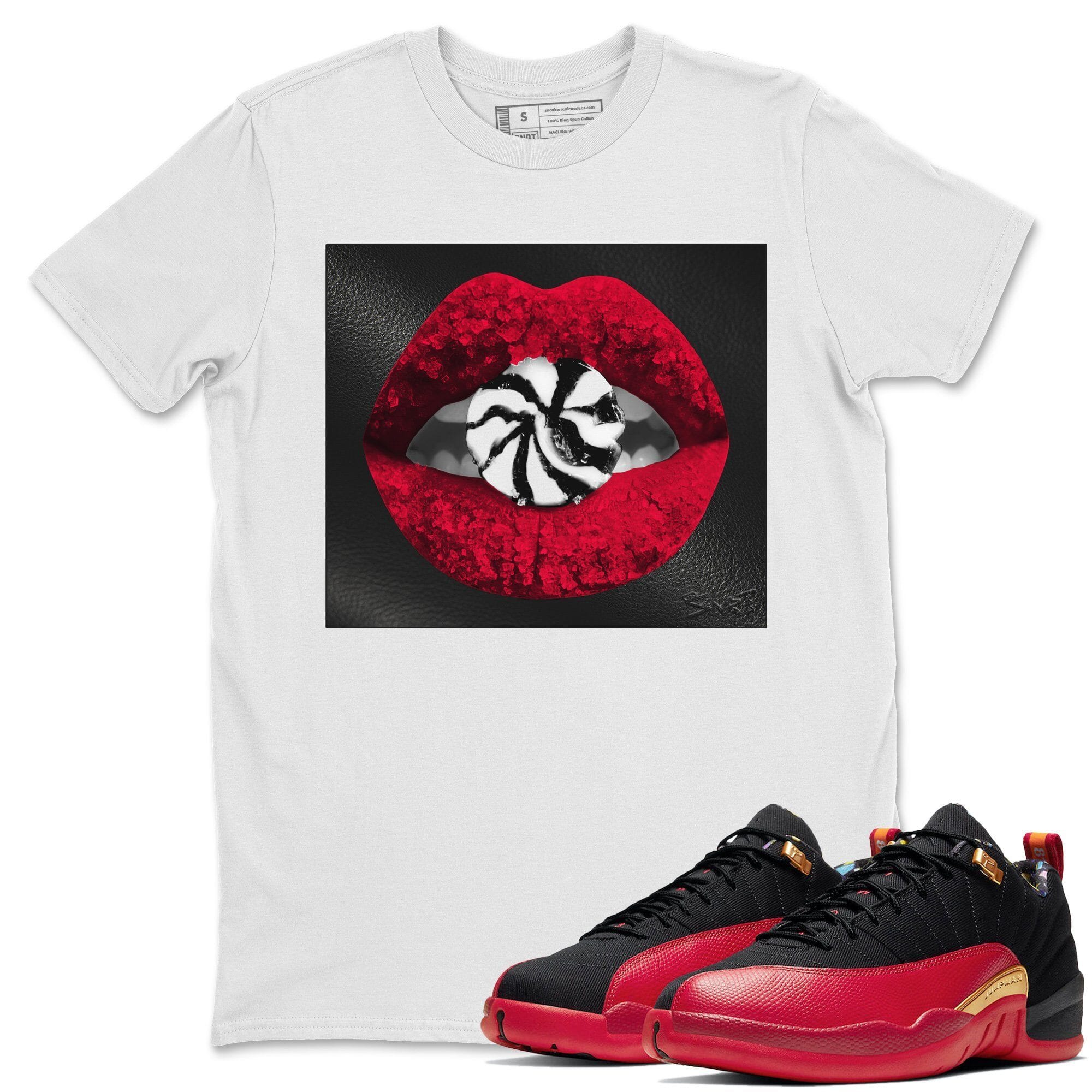 Jordan 12 Super Bowl Shirt To Match Jordans Lips Candy Sneaker Tees Jordan 12 Super Bowl Drip Gear Zone Sneaker Matching Clothing Unisex Shirts