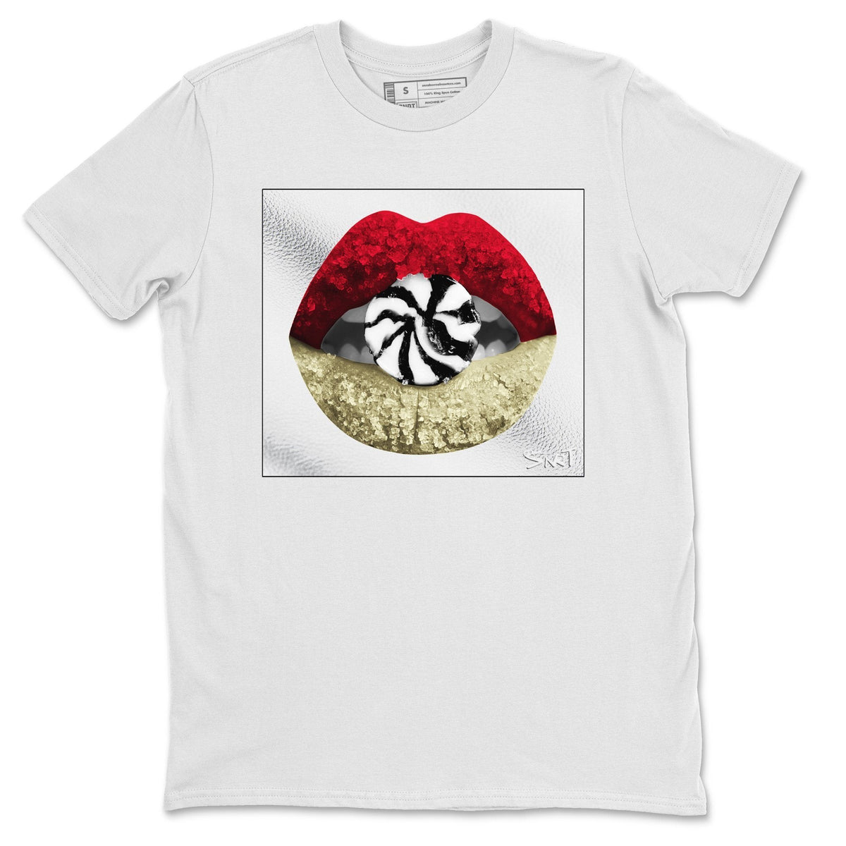 Jordan 2 OFF-WHITE Varsity Red Shirt To Match Jordans Lips Candy Sneaker Tees Jordan 2 OFF-WHITE Varsity Red Drip Gear Zone Sneaker Matching Clothing Unisex Shirts
