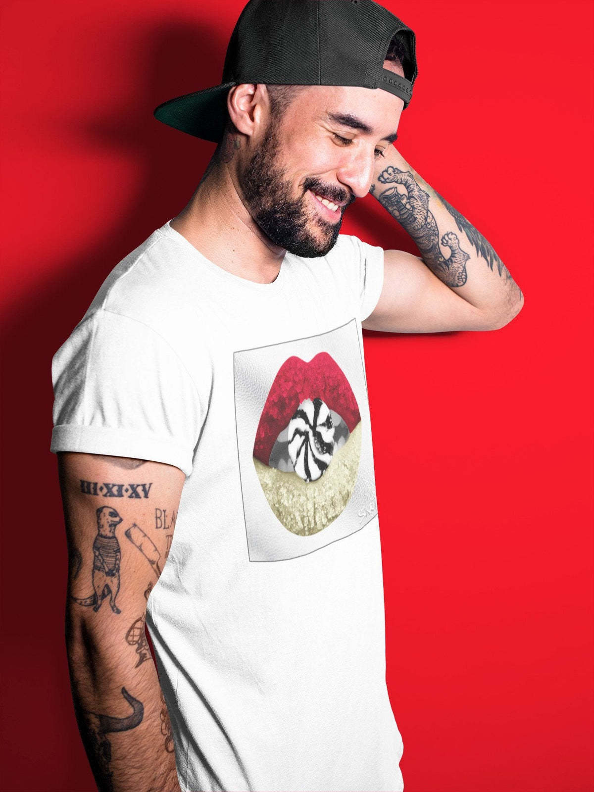 Jordan 2 OFF-WHITE Varsity Red Shirt To Match Jordans Lips Candy Sneaker Tees Jordan 2 OFF-WHITE Varsity Red Drip Gear Zone Sneaker Matching Clothing Unisex Shirts