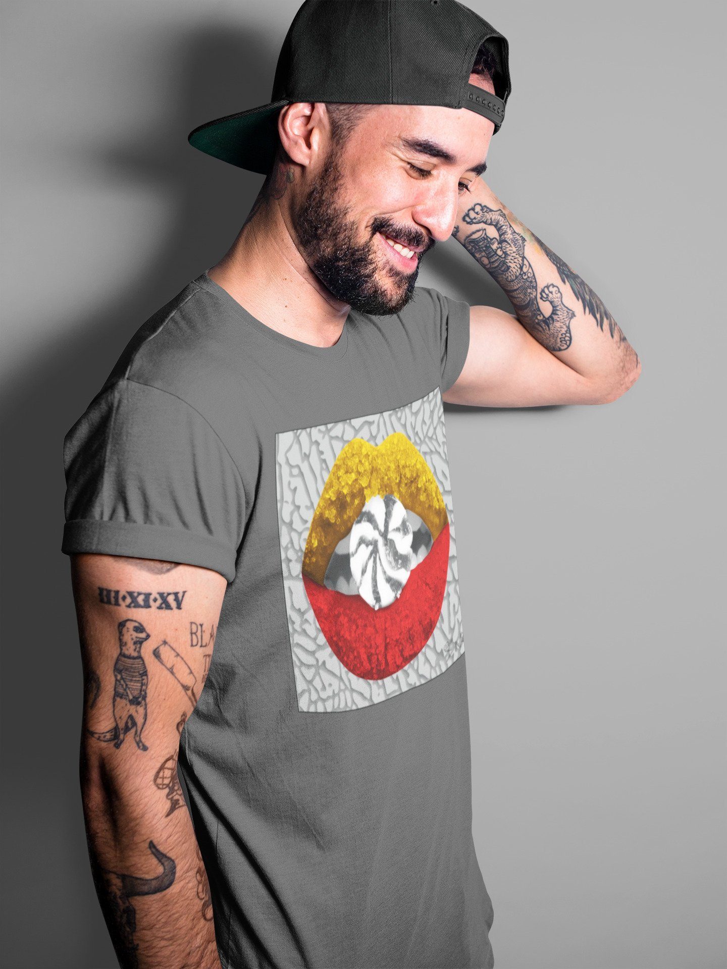 Jordan 3 Cool Grey Shirt To Match Jordans Lips Candy Sneaker Tees Jordan 3 Cool Grey Drip Gear Zone Sneaker Matching Clothing Unisex Shirts