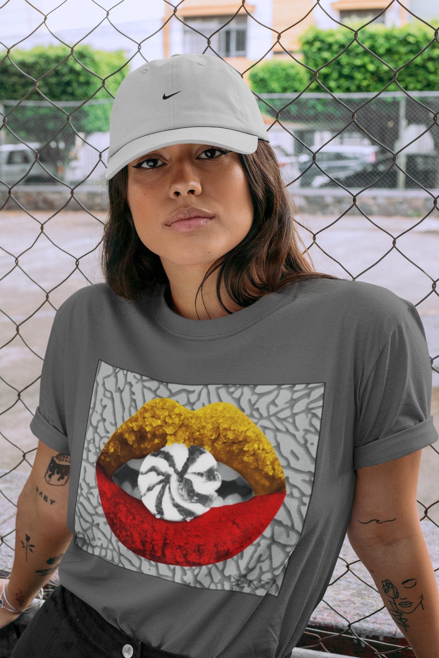 Jordan 3 Cool Grey Shirt To Match Jordans Lips Candy Sneaker Tees Jordan 3 Cool Grey Drip Gear Zone Sneaker Matching Clothing Unisex Shirts