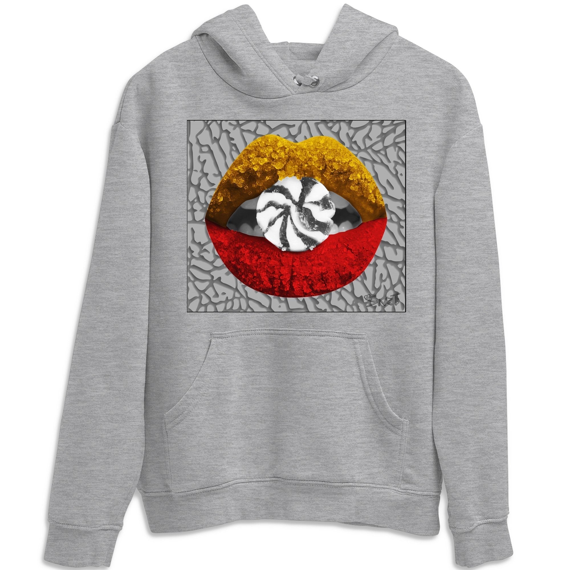 Jordan 3 Cool Grey Shirt To Match Jordans Lips Candy Sneaker Tees Jordan 3 Cool Grey Drip Gear Zone Sneaker Matching Clothing Unisex Shirts