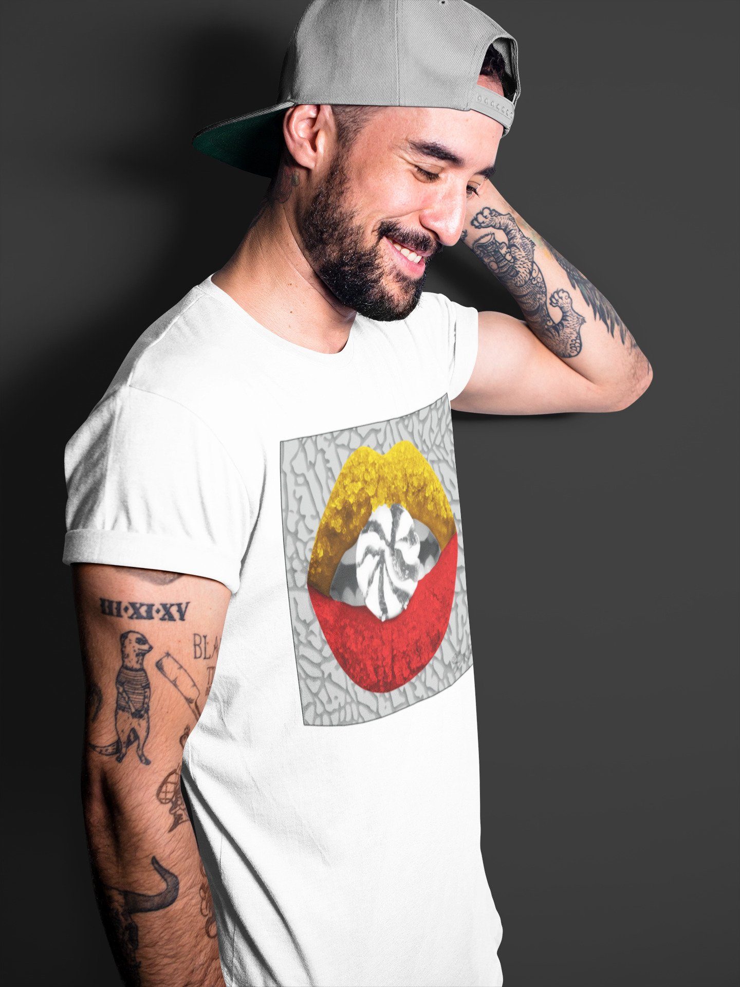 Jordan 3 Cool Grey Shirt To Match Jordans Lips Candy Sneaker Tees Jordan 3 Cool Grey Drip Gear Zone Sneaker Matching Clothing Unisex Shirts