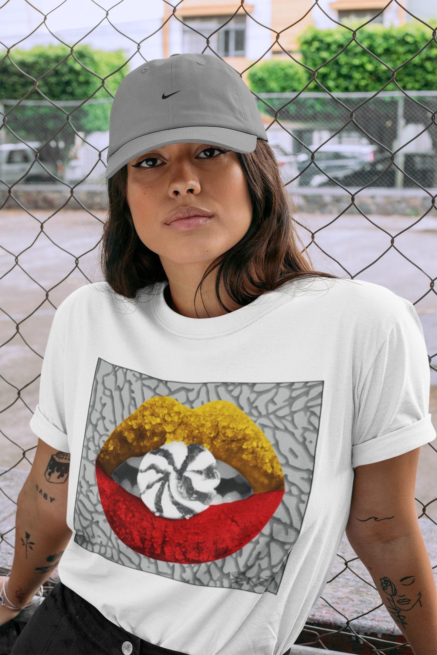 Jordan 3 Cool Grey Shirt To Match Jordans Lips Candy Sneaker Tees Jordan 3 Cool Grey Drip Gear Zone Sneaker Matching Clothing Unisex Shirts