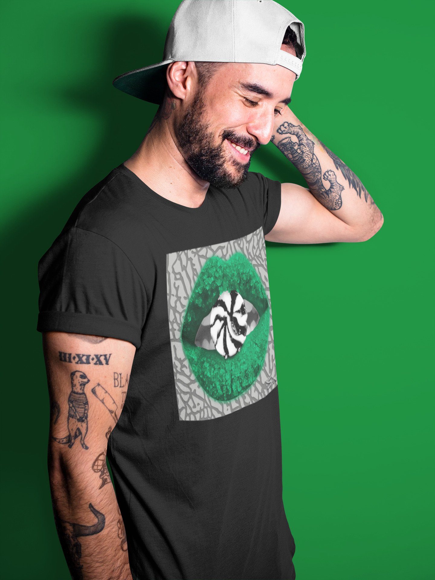 Jordan 3 Pine Green Shirt To Match Jordans Lips Candy Sneaker Tees Jordan 3 Pine Green Drip Gear Zone Sneaker Matching Clothing Unisex Shirts