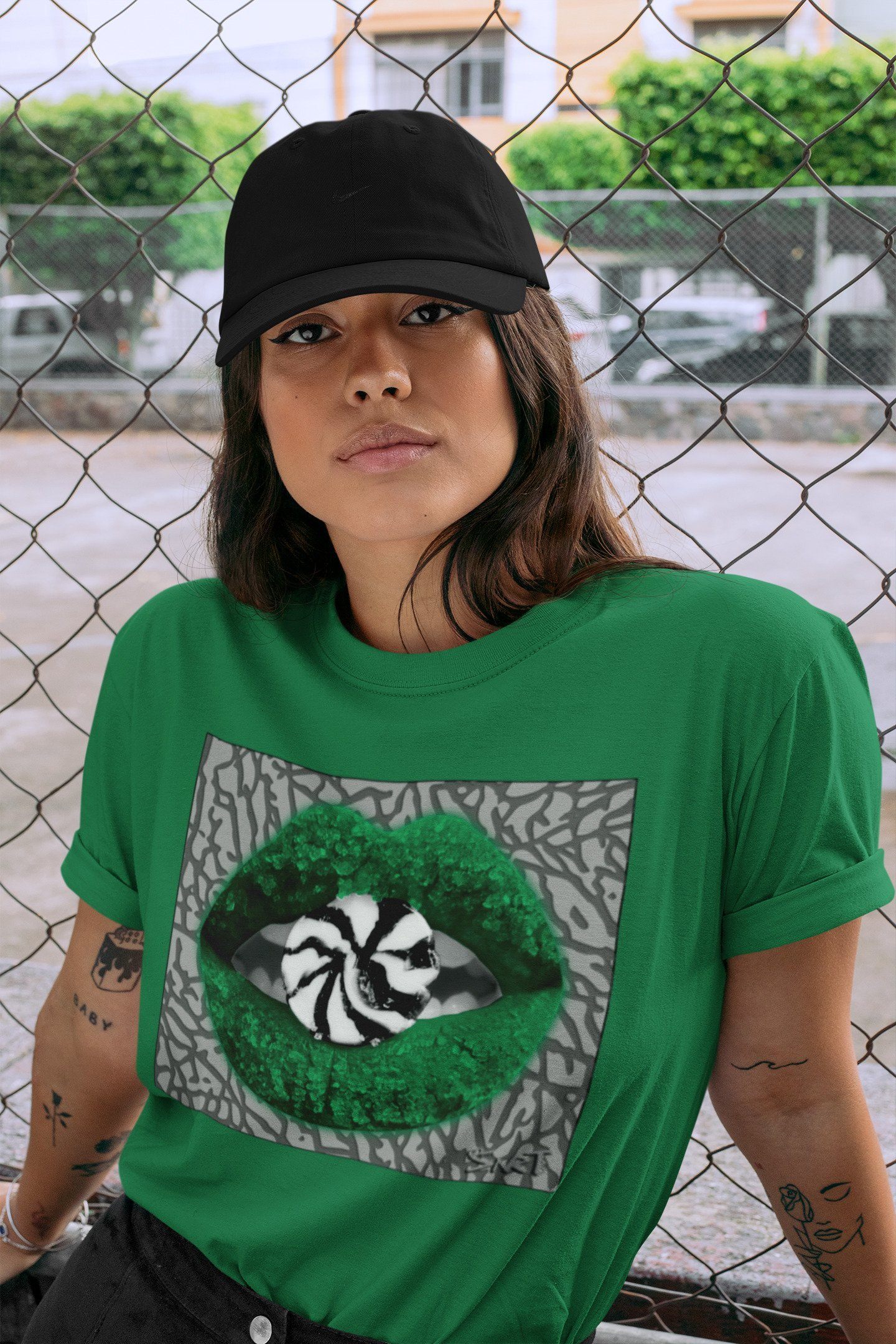 Jordan 3 Pine Green Shirt To Match Jordans Lips Candy Sneaker Tees Jordan 3 Pine Green Drip Gear Zone Sneaker Matching Clothing Unisex Shirts