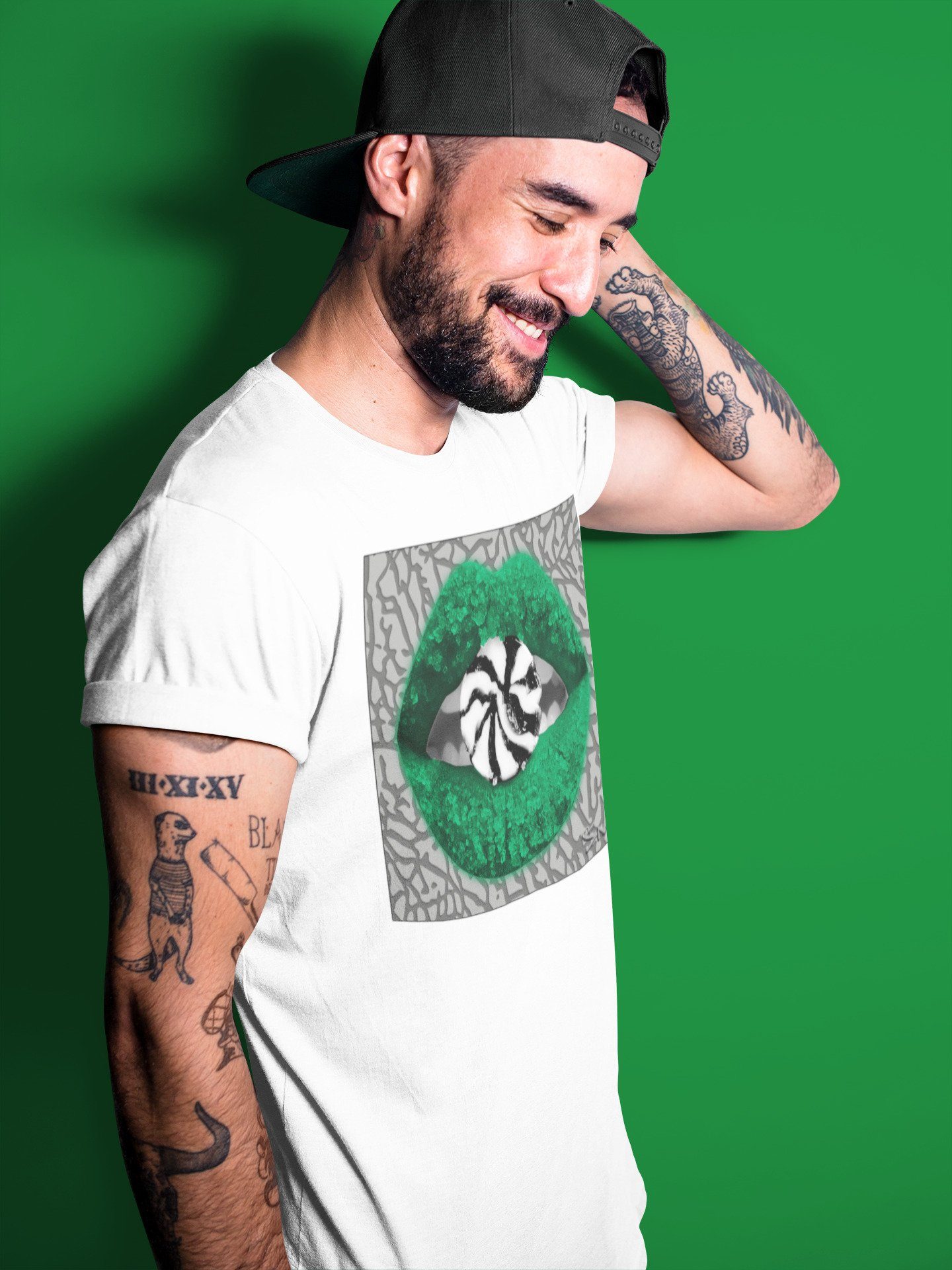 Jordan 3 Pine Green Shirt To Match Jordans Lips Candy Sneaker Tees Jordan 3 Pine Green Drip Gear Zone Sneaker Matching Clothing Unisex Shirts