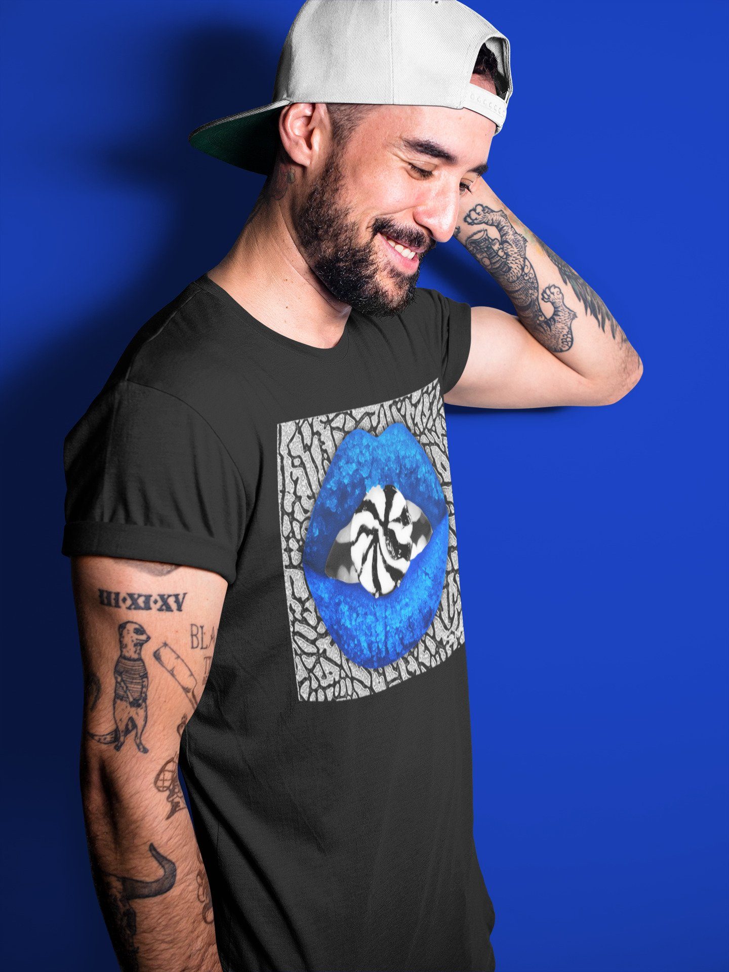 Jordan 3 Racer Blue Shirt To Match Jordans Lips Candy Sneaker Tees Jordan 3 Racer Blue Drip Gear Zone Sneaker Matching Clothing Unisex Shirts