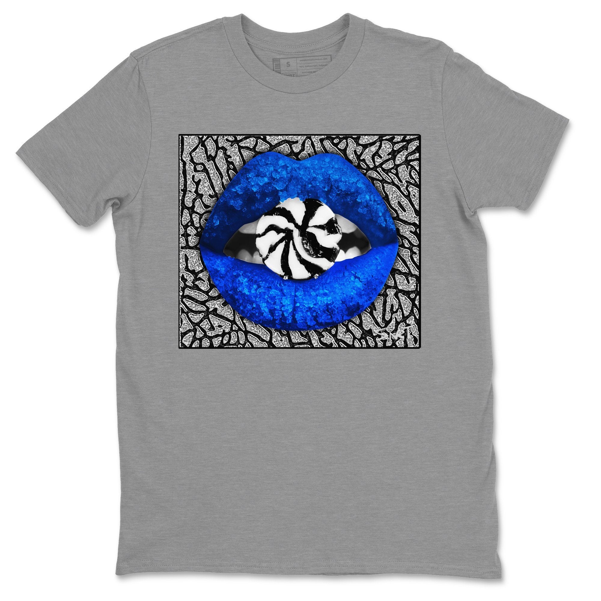 Jordan 3 Racer Blue Shirt To Match Jordans Lips Candy Sneaker Tees Jordan 3 Racer Blue Drip Gear Zone Sneaker Matching Clothing Unisex Shirts