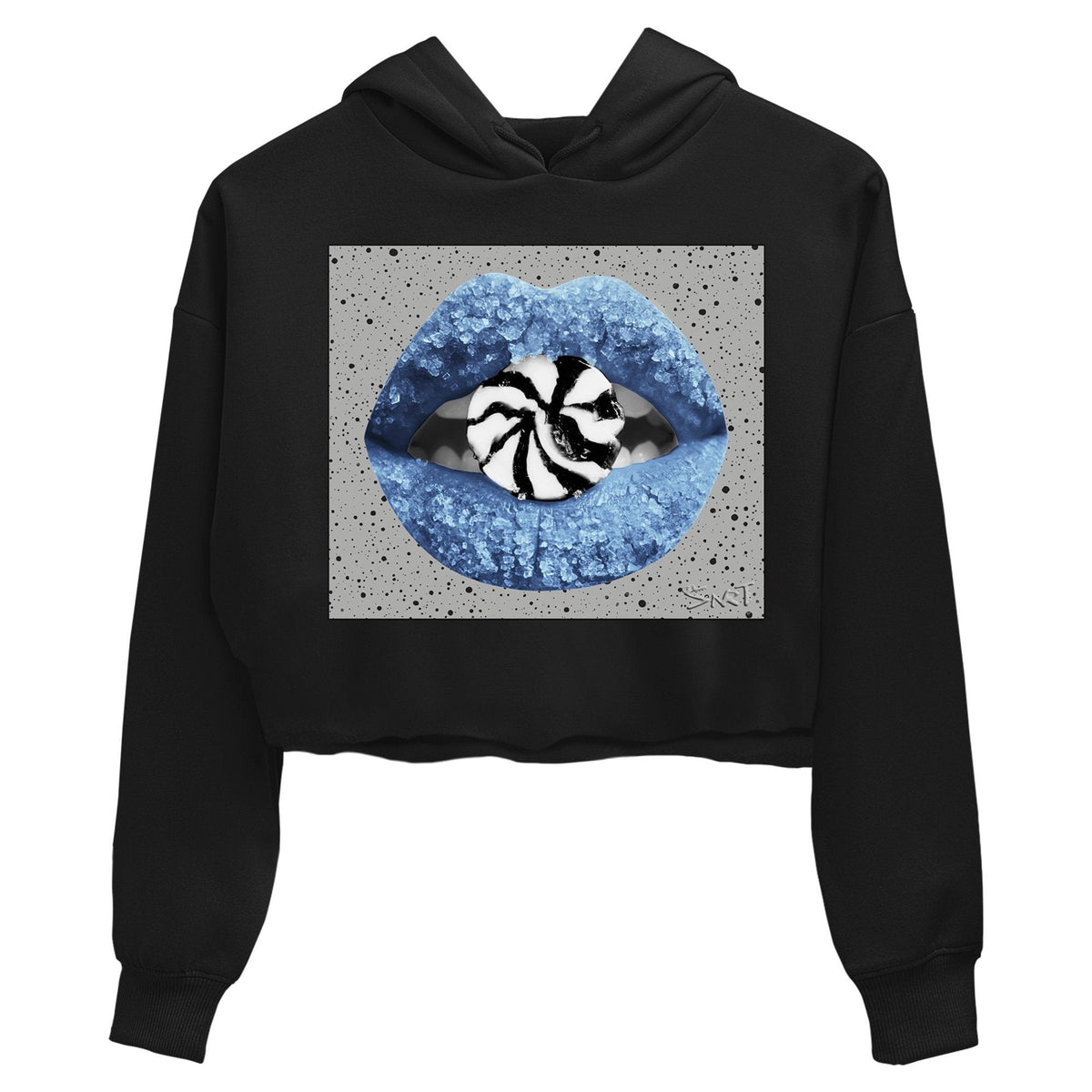 Jordan 4 University Blue Sneaker Matching T-Shirt Lips Candy Sneaker Tees Jordan 4 University Blue Sneaker Release Tees Women's Shirts