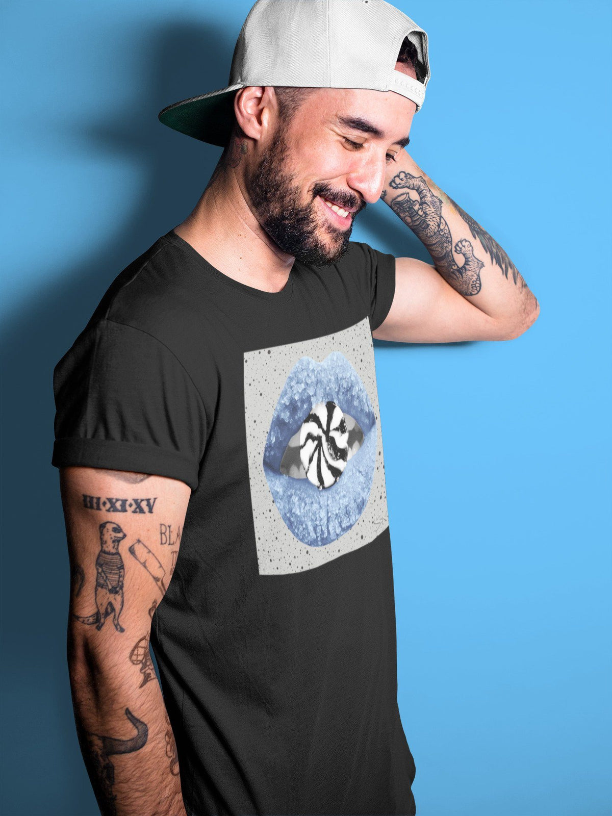 Jordan 4 University Blue Shirt To Match Jordans Lips Candy Sneaker Tees Jordan 4 University Blue Drip Gear Zone Sneaker Matching Clothing Unisex Shirts