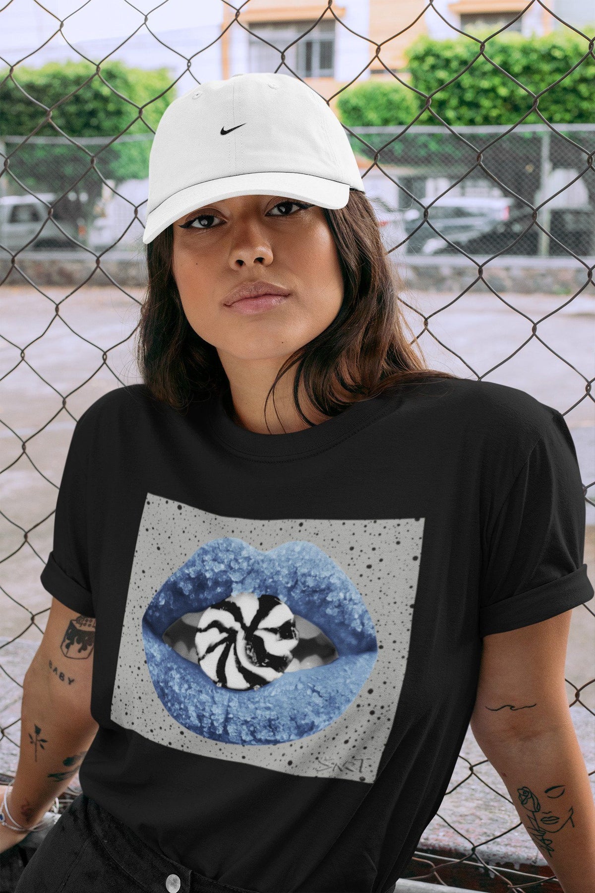 Jordan 4 University Blue Shirt To Match Jordans Lips Candy Sneaker Tees Jordan 4 University Blue Drip Gear Zone Sneaker Matching Clothing Unisex Shirts
