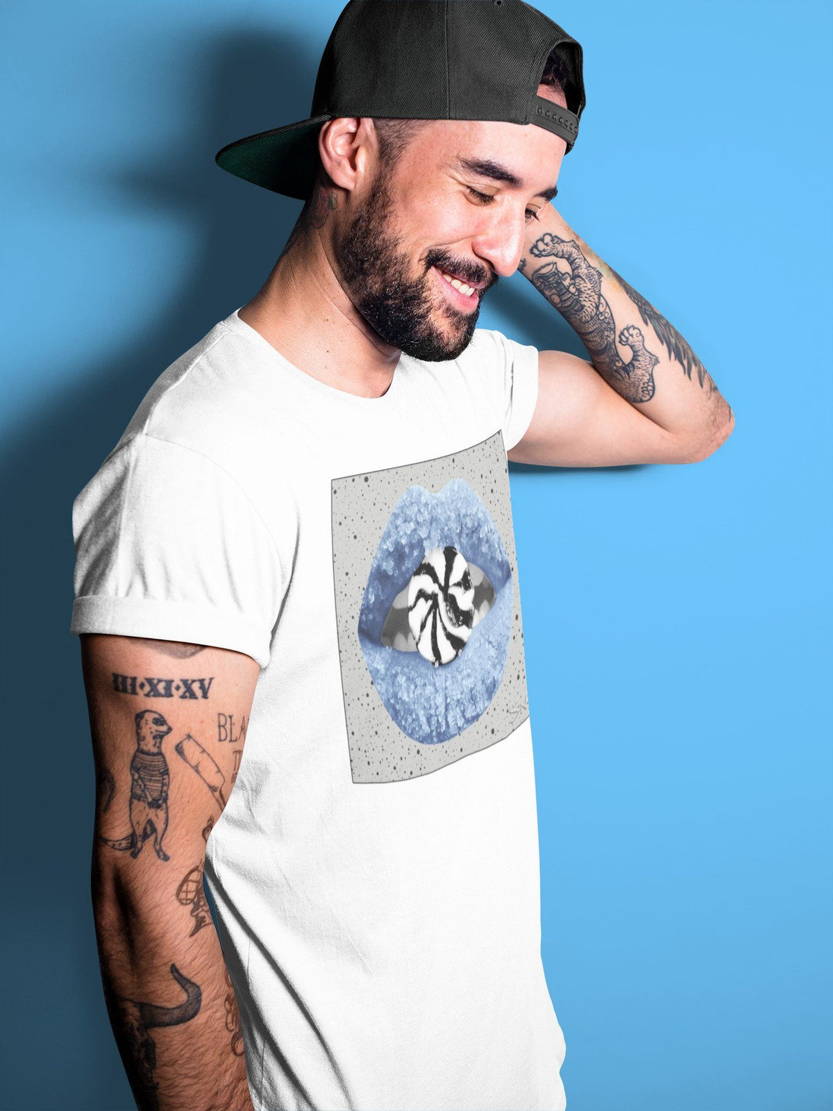 Jordan 4 University Blue Shirt To Match Jordans Lips Candy Sneaker Tees Jordan 4 University Blue Drip Gear Zone Sneaker Matching Clothing Unisex Shirts