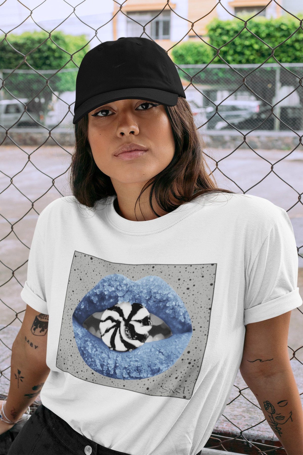 Jordan 4 University Blue Shirt To Match Jordans Lips Candy Sneaker Tees Jordan 4 University Blue Drip Gear Zone Sneaker Matching Clothing Unisex Shirts