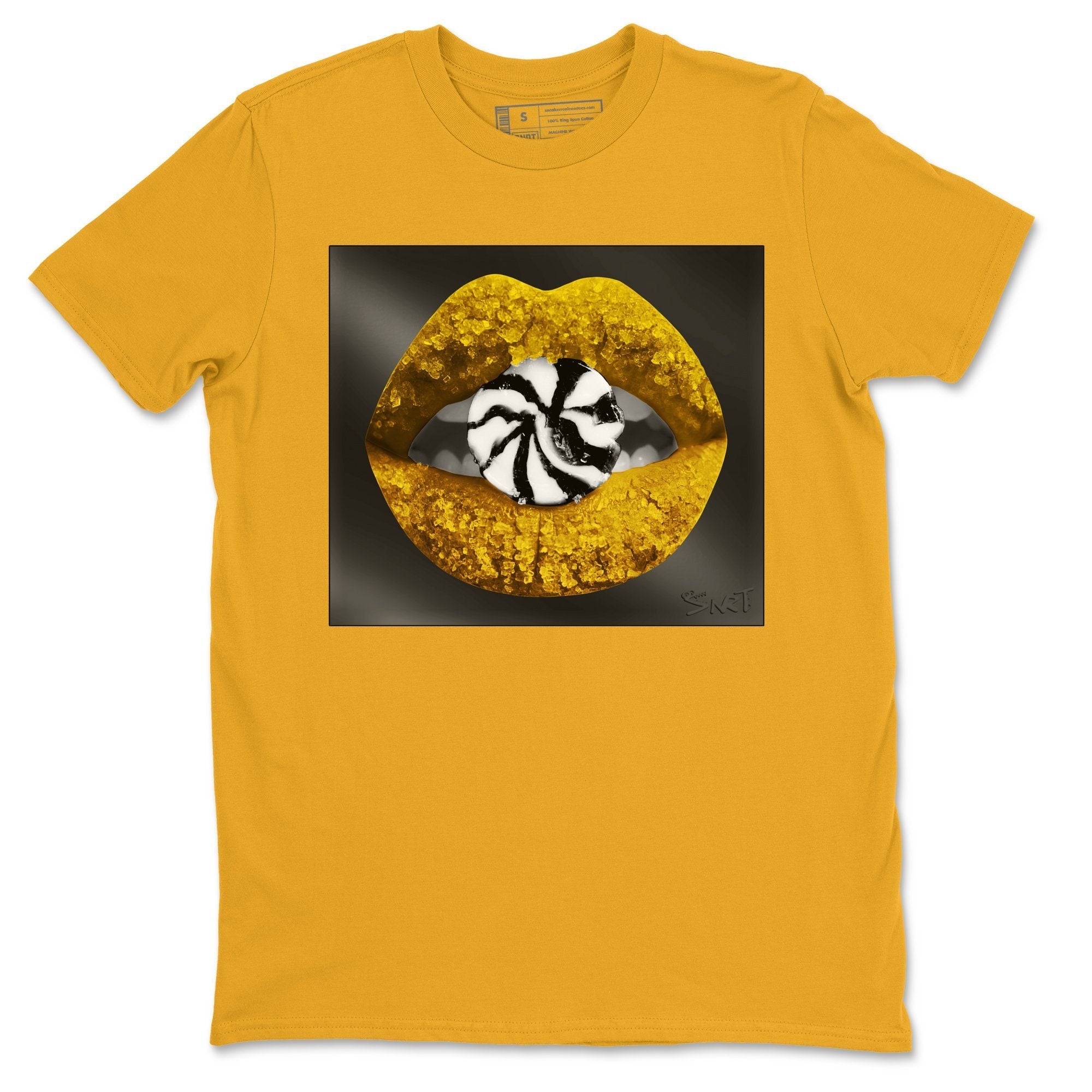 Jordan 9 University Gold Shirt To Match Jordans Lips Candy Sneaker Tees Jordan 9 University Gold Drip Gear Zone Sneaker Matching Clothing Unisex Shirts