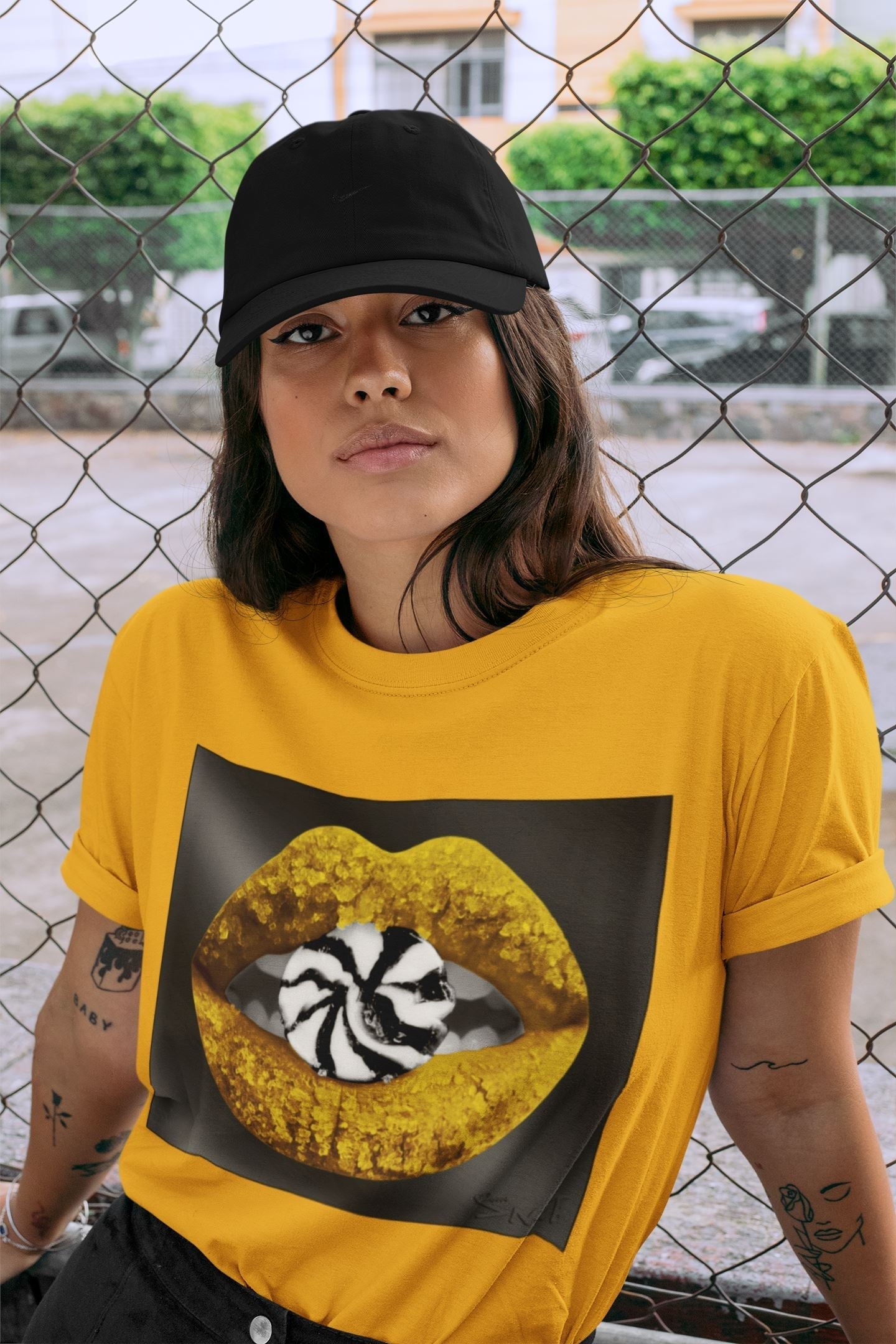 Jordan 9 University Gold Shirt To Match Jordans Lips Candy Sneaker Tees Jordan 9 University Gold Drip Gear Zone Sneaker Matching Clothing Unisex Shirts