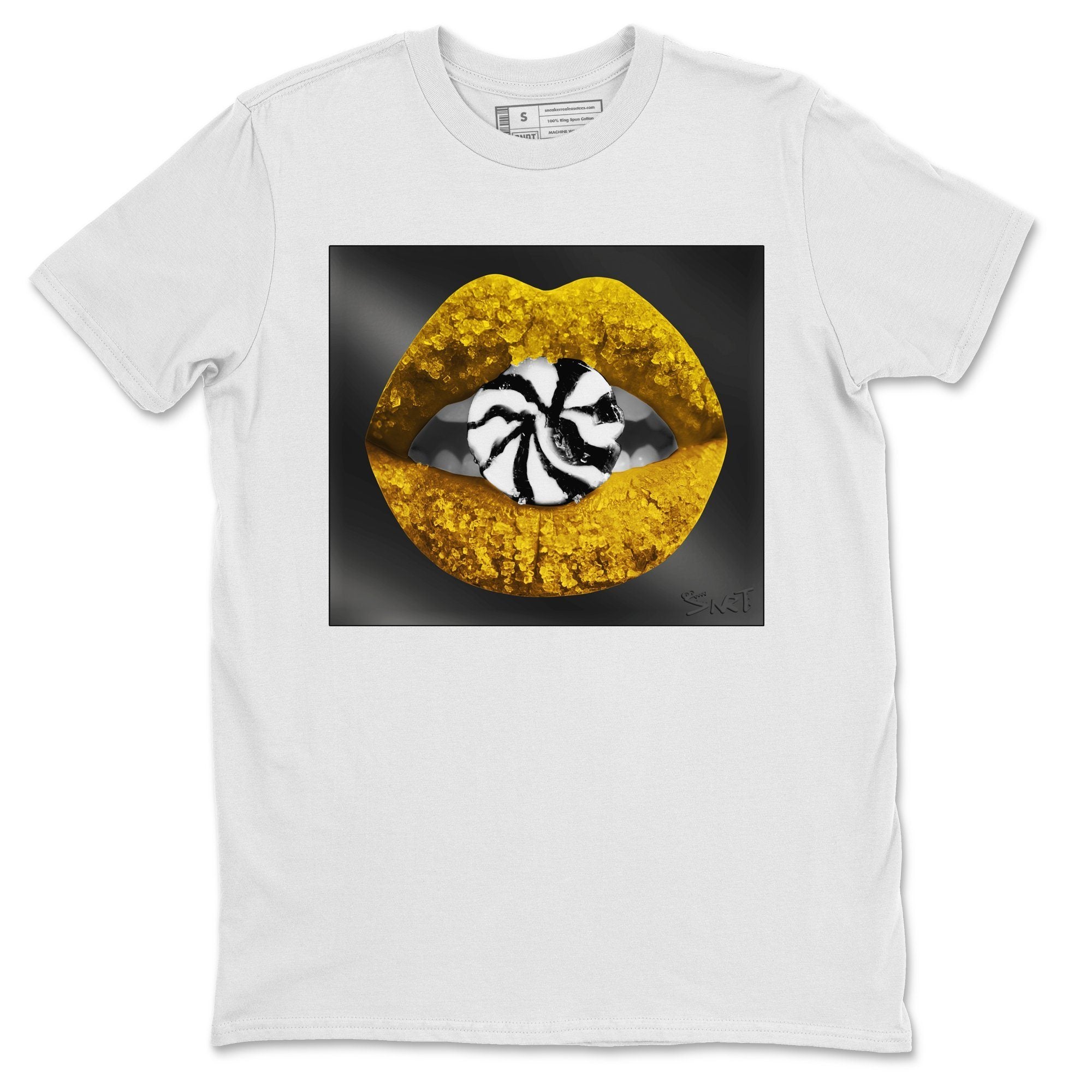 Jordan 9 University Gold Shirt To Match Jordans Lips Candy Sneaker Tees Jordan 9 University Gold Drip Gear Zone Sneaker Matching Clothing Unisex Shirts