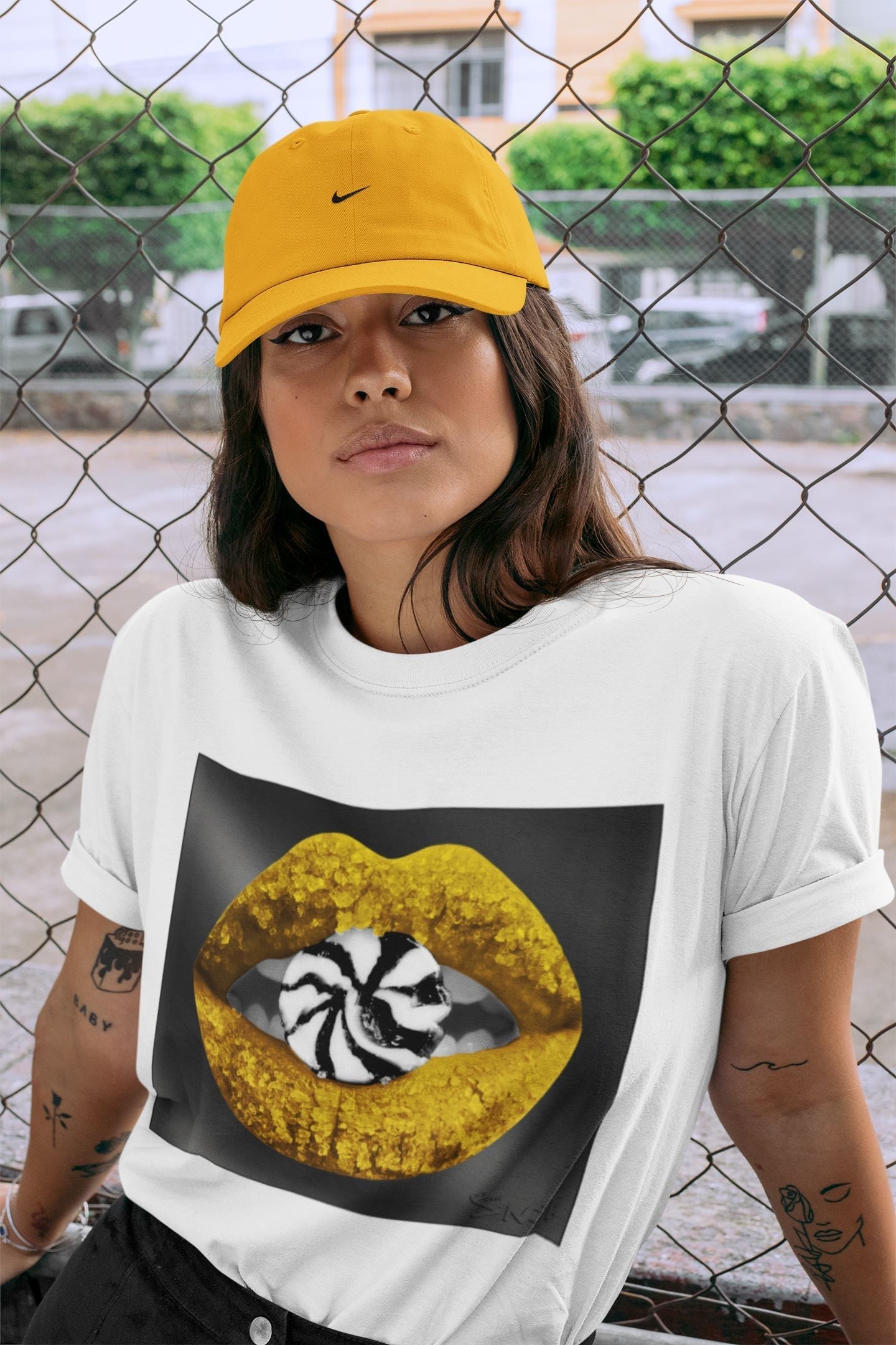 Jordan 9 University Gold Shirt To Match Jordans Lips Candy Sneaker Tees Jordan 9 University Gold Drip Gear Zone Sneaker Matching Clothing Unisex Shirts