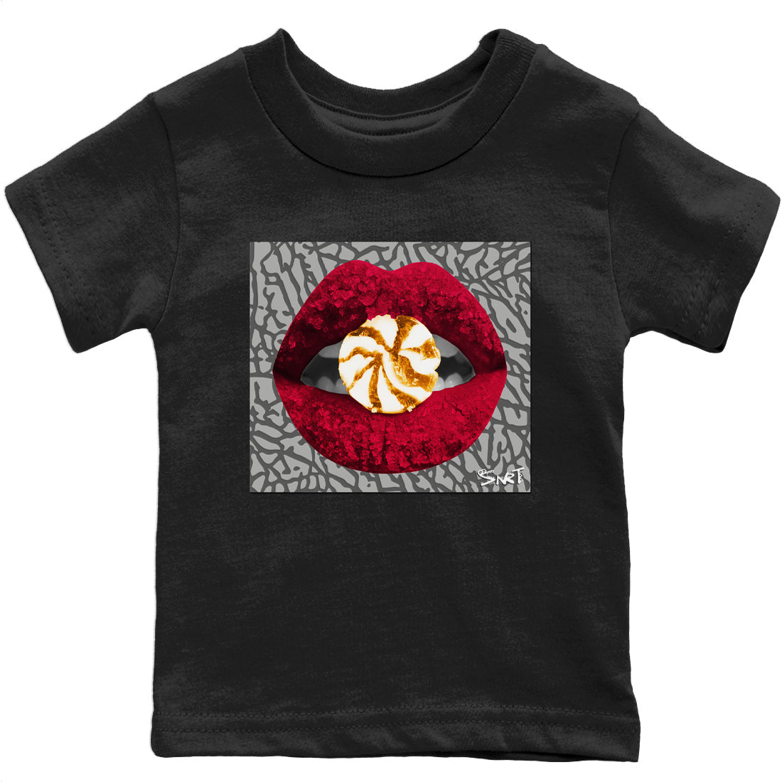 Jordan 3 Cardinal Sneaker Matching T-Shirt Lips Candy Sneaker Tees Jordan 3 Cardinal Sneaker Release Tees Kids Shirts